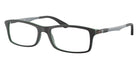 Ray-Ban® RX7017 RX7017 5197 54 Eyeglasses - Black On Green