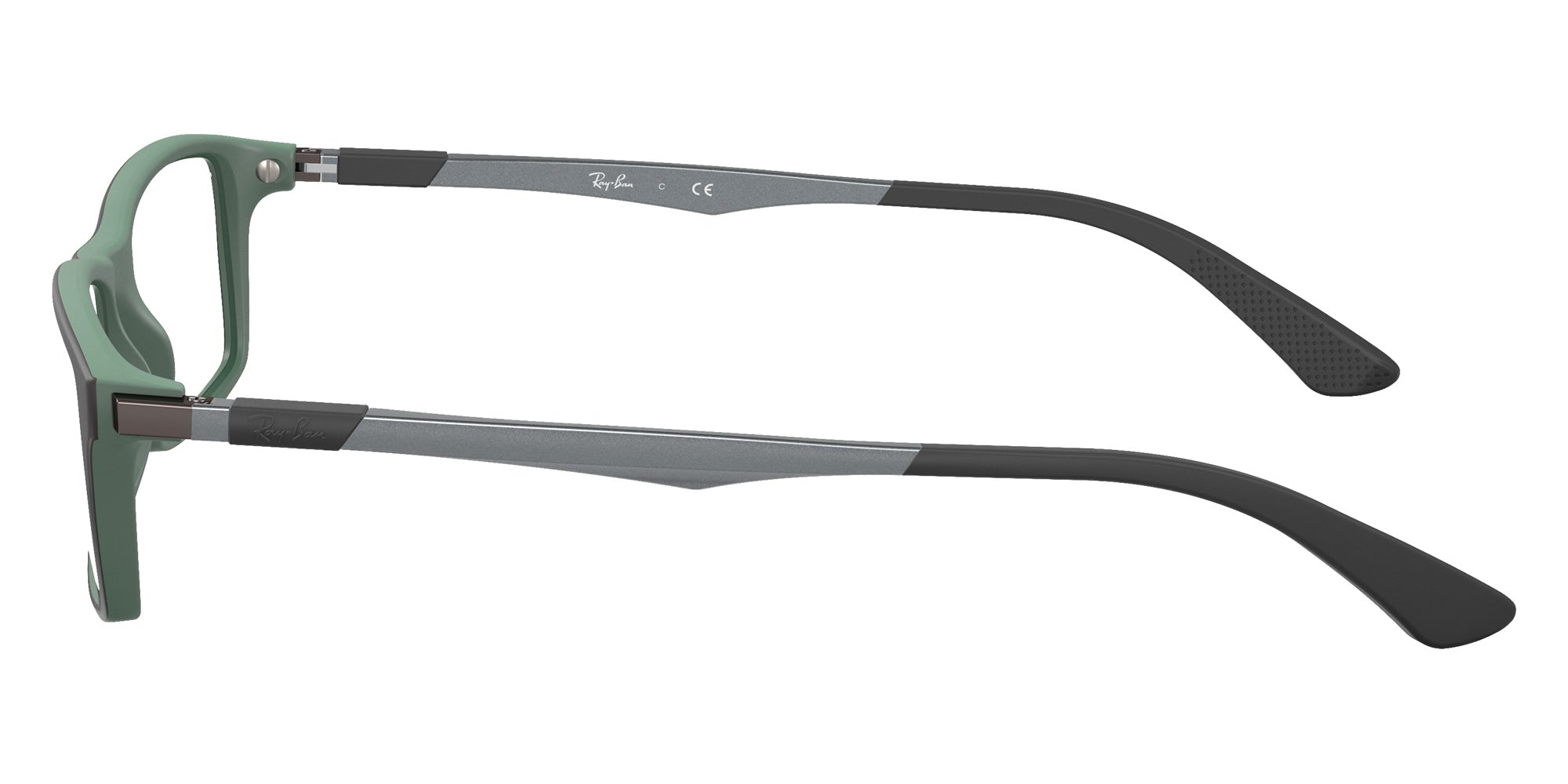 Ray-Ban® RX7017 RX7017 5197 54 Eyeglasses - Black On Green