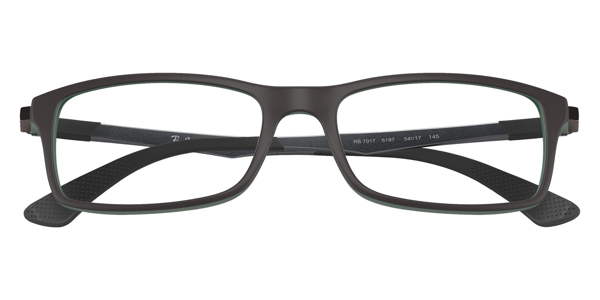 Ray-Ban® RX7017 RX7017 5197 54 Eyeglasses - Black On Green