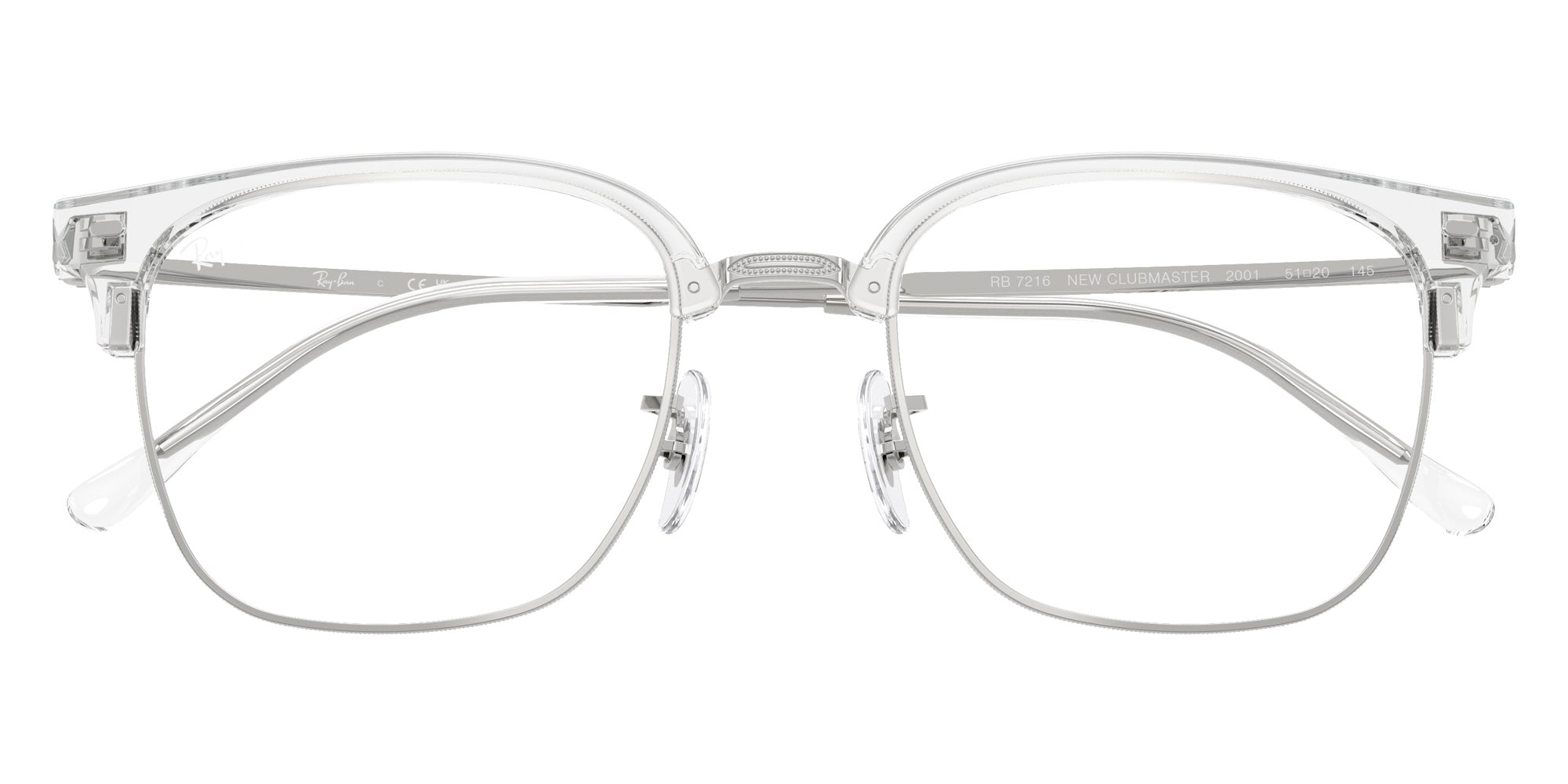 Ray-Ban® RX7216 RX7216 2001 53 Eyeglasses - Silver