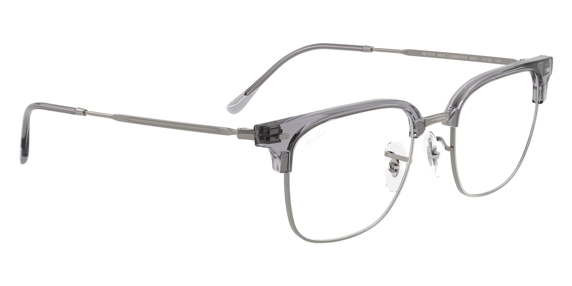 Ray-Ban® RX7216 RX7216 8470 53 Eyeglasses - Gunmetal