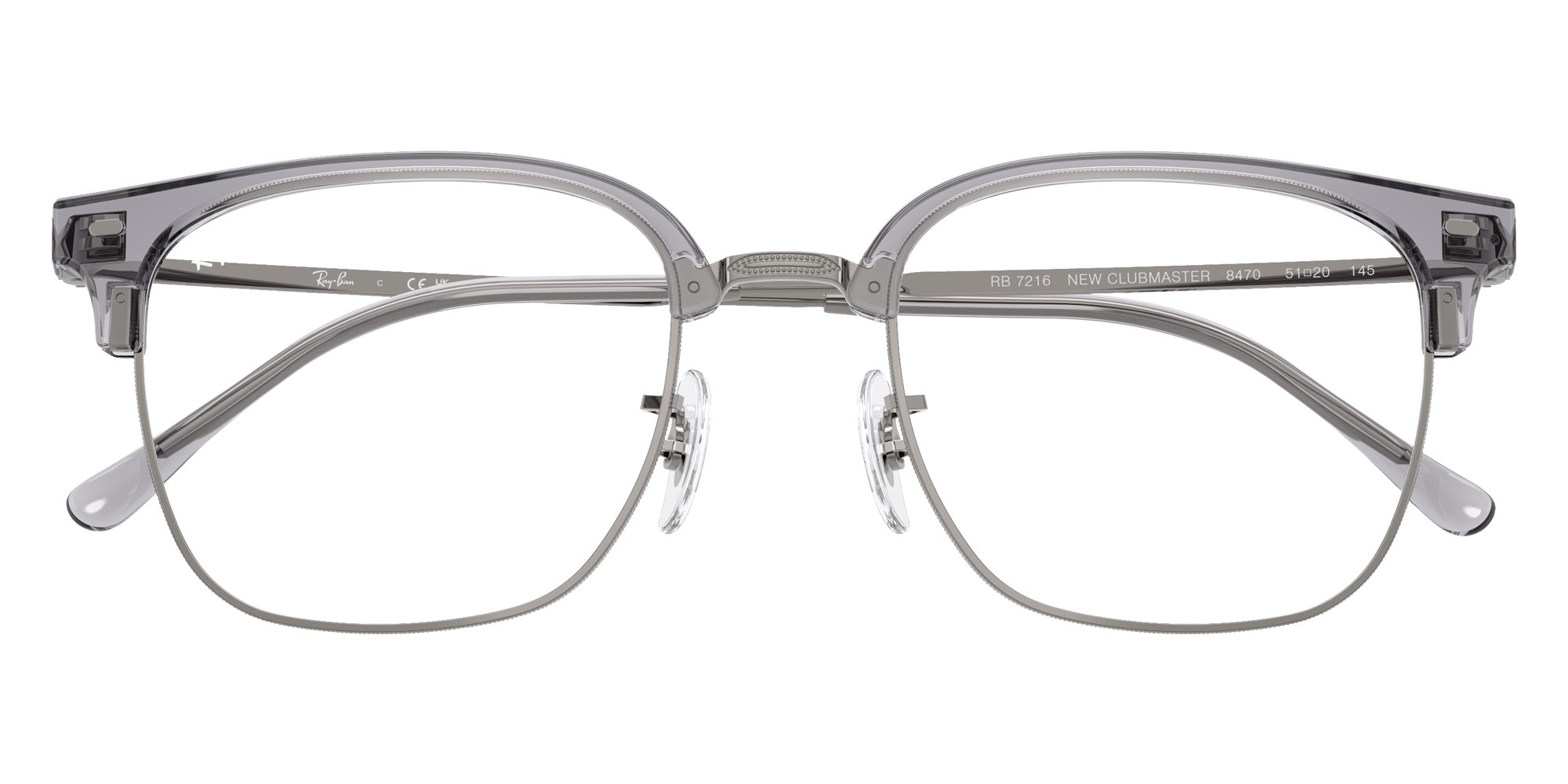 Ray-Ban® RX7216 RX7216 8470 53 Eyeglasses - Gunmetal