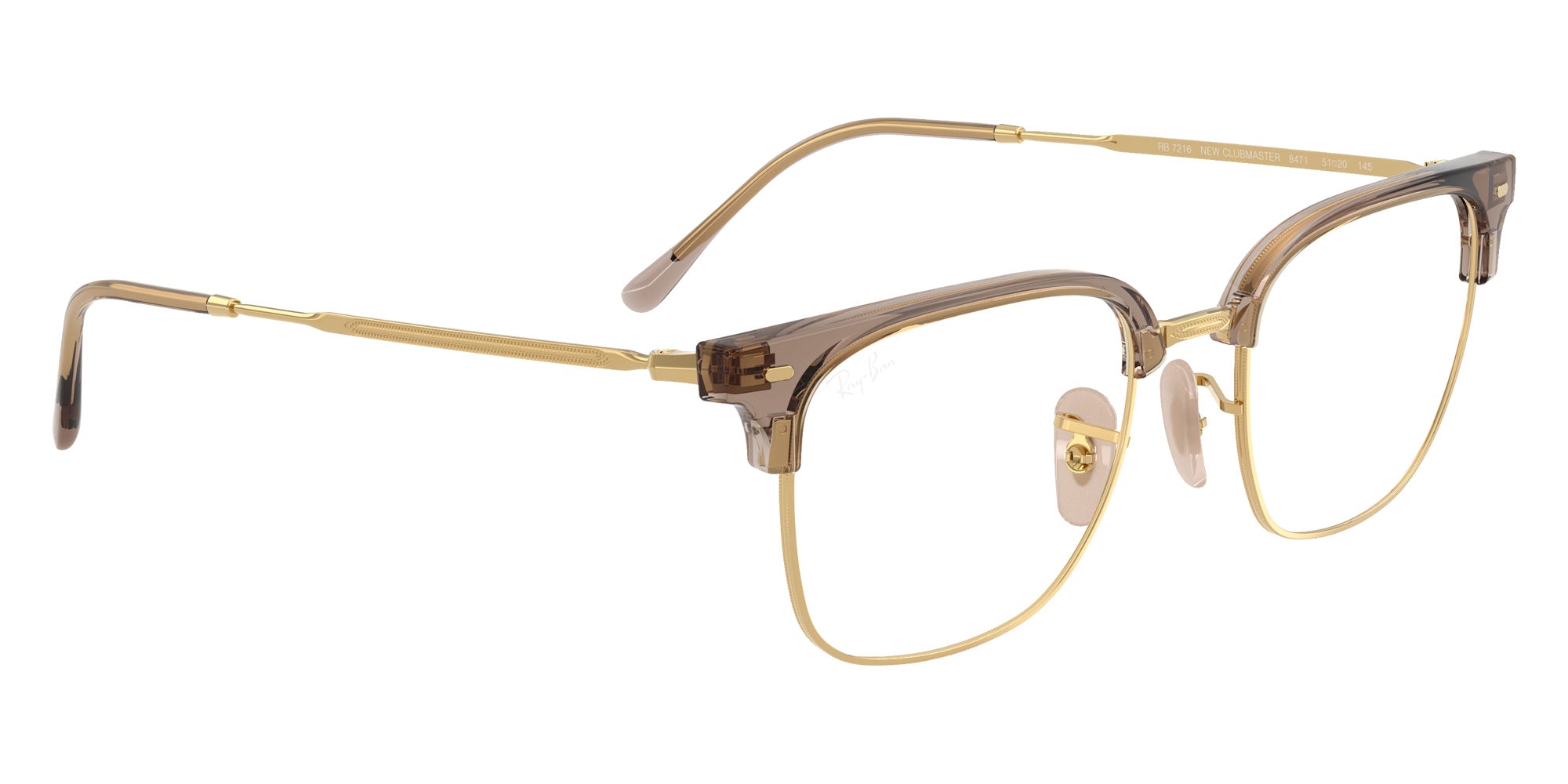 Ray-Ban® RX7216 RX7216 8471 53 Eyeglasses - Gold