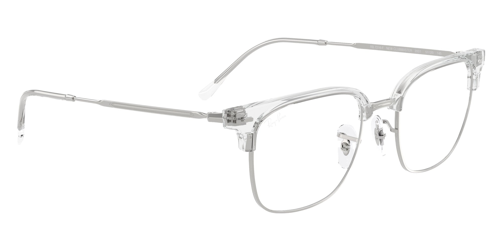 Ray-Ban® RX7216F RX7216F 2001 53 Eyeglasses - Silver