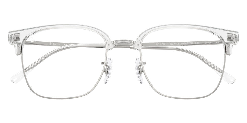 Ray-Ban® RX7216F RX7216F 2001 53 Eyeglasses - Silver