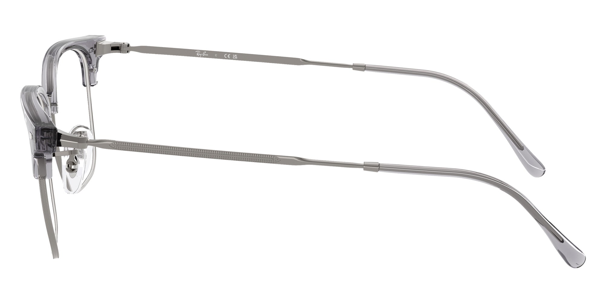 Ray-Ban® RX7216F RX7216F 8470 53 Eyeglasses - Gunmetal