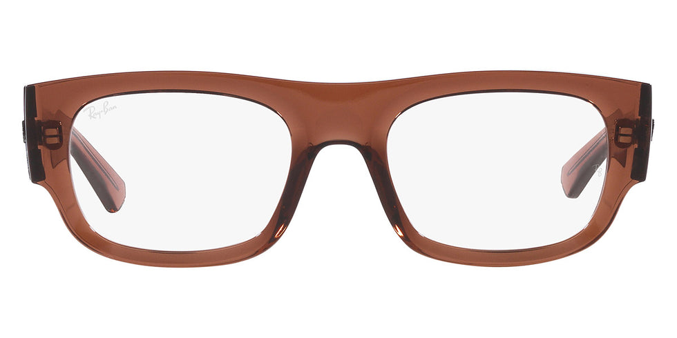 Ray-Ban® Kristin RX7218 RX7218 8264 52 - Transparent Orange Eyeglasses