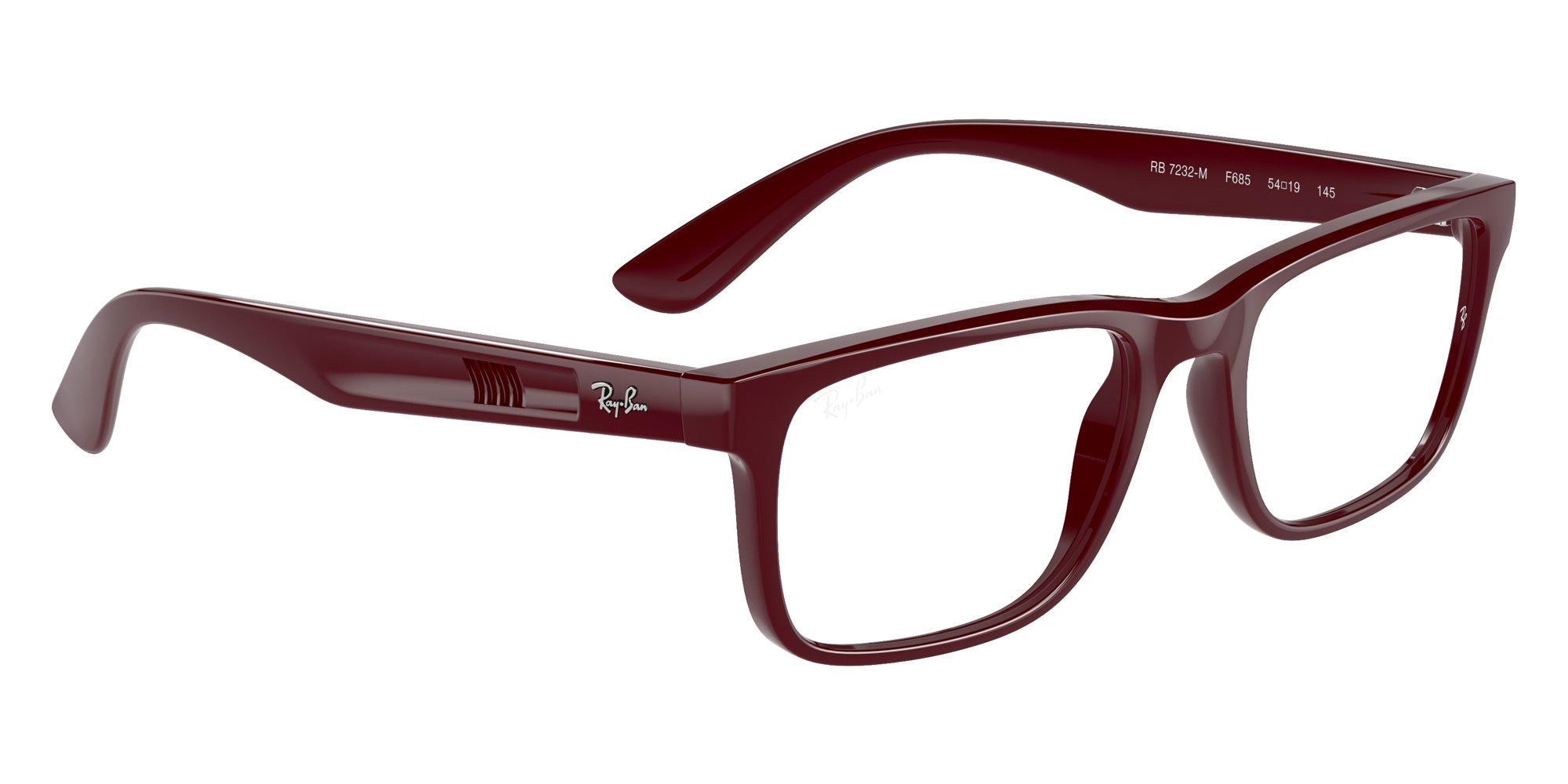 Ray-Ban® RX7232M RX7232M F685 54 Eyeglasses - Dark Red