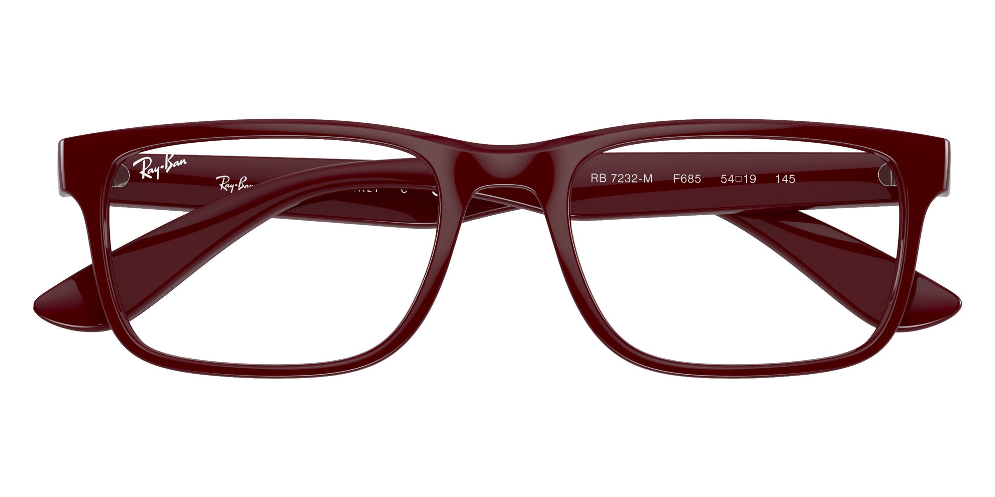 Ray-Ban® RX7232M RX7232M F685 54 Eyeglasses - Dark Red
