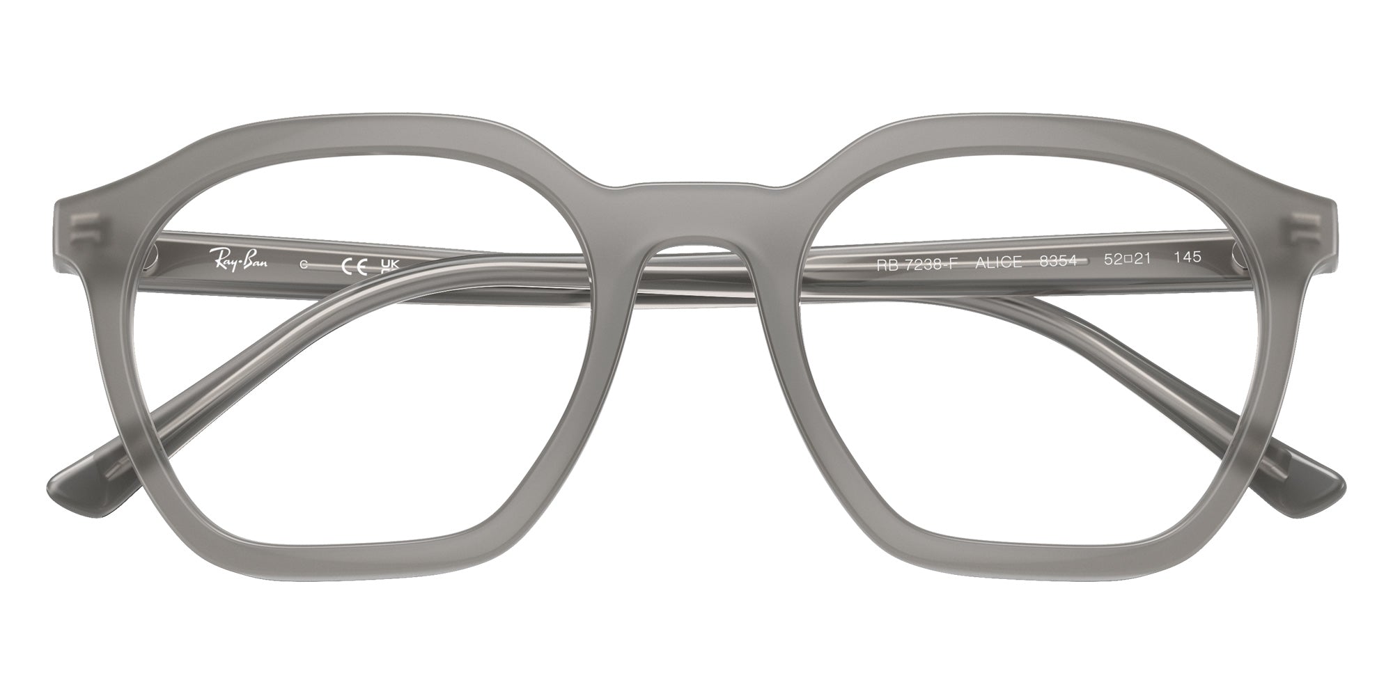 Ray-Ban® RX7238F RX7238F 8354 52 Eyeglasses - Black