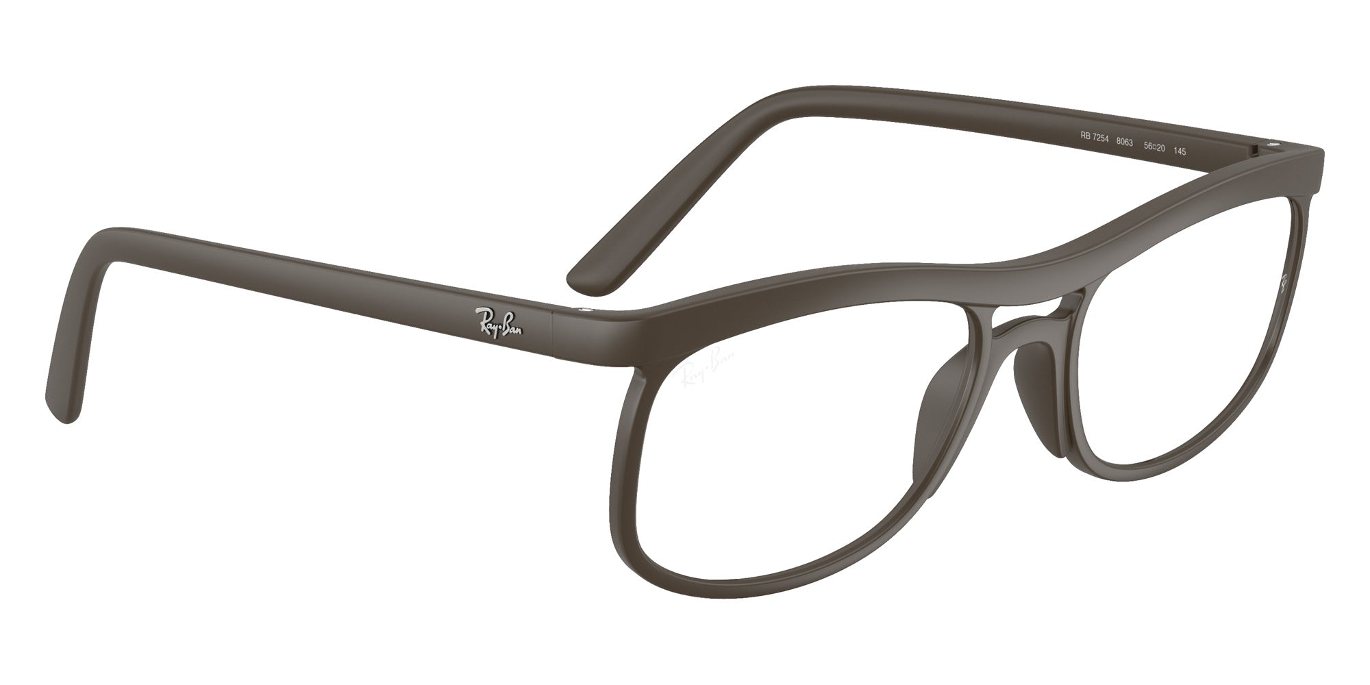 Ray-Ban® RX7254 RX7254 8063 56 Eyeglasses - Sand Brown