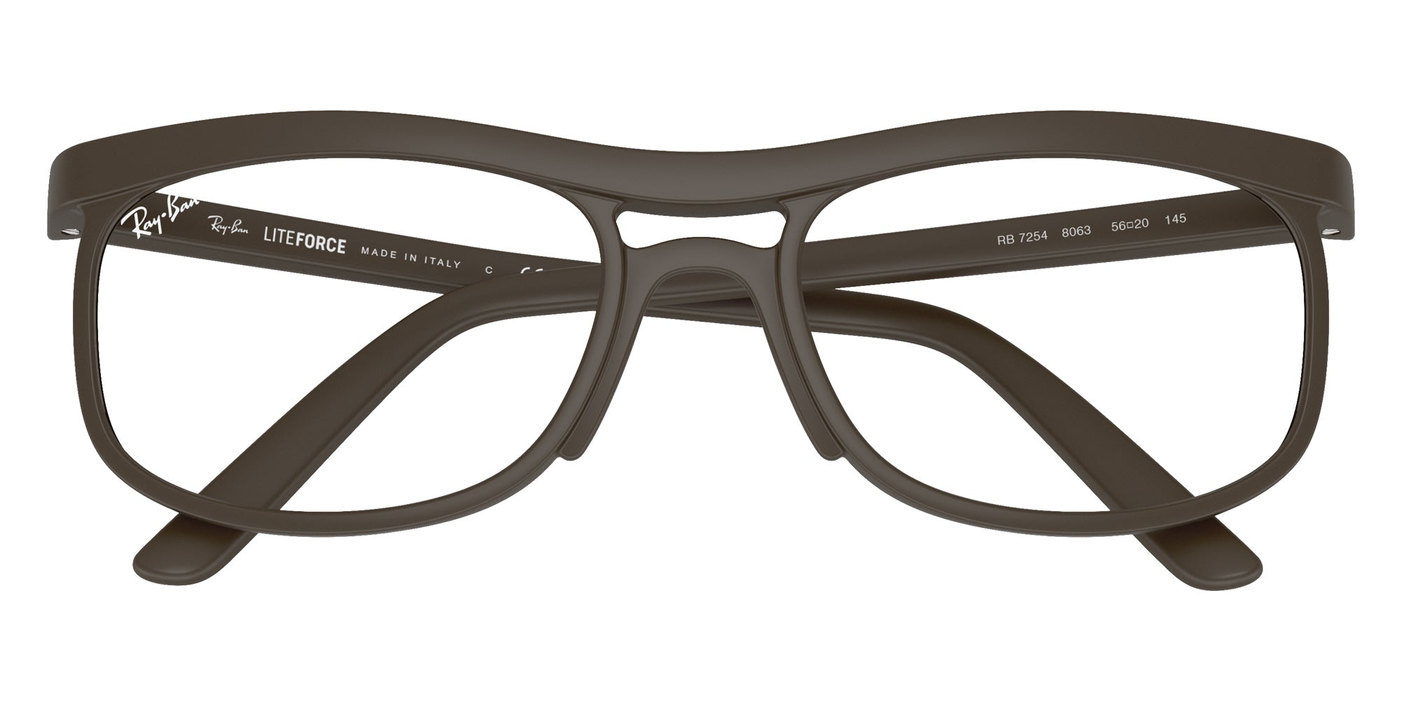 Ray-Ban® RX7254 RX7254 8063 56 Eyeglasses - Sand Brown