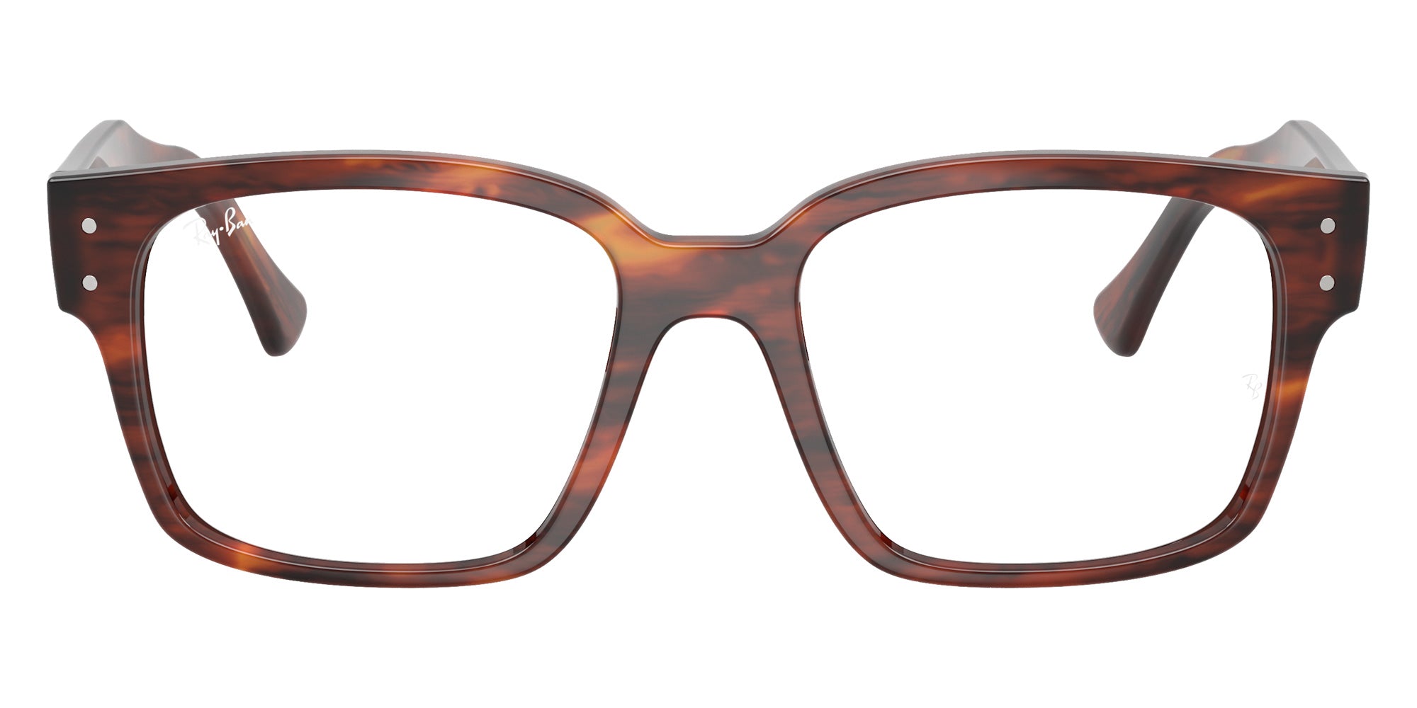 Ray-Ban® RX7256 RX7256 8315 53 Eyeglasses - Striped Havana