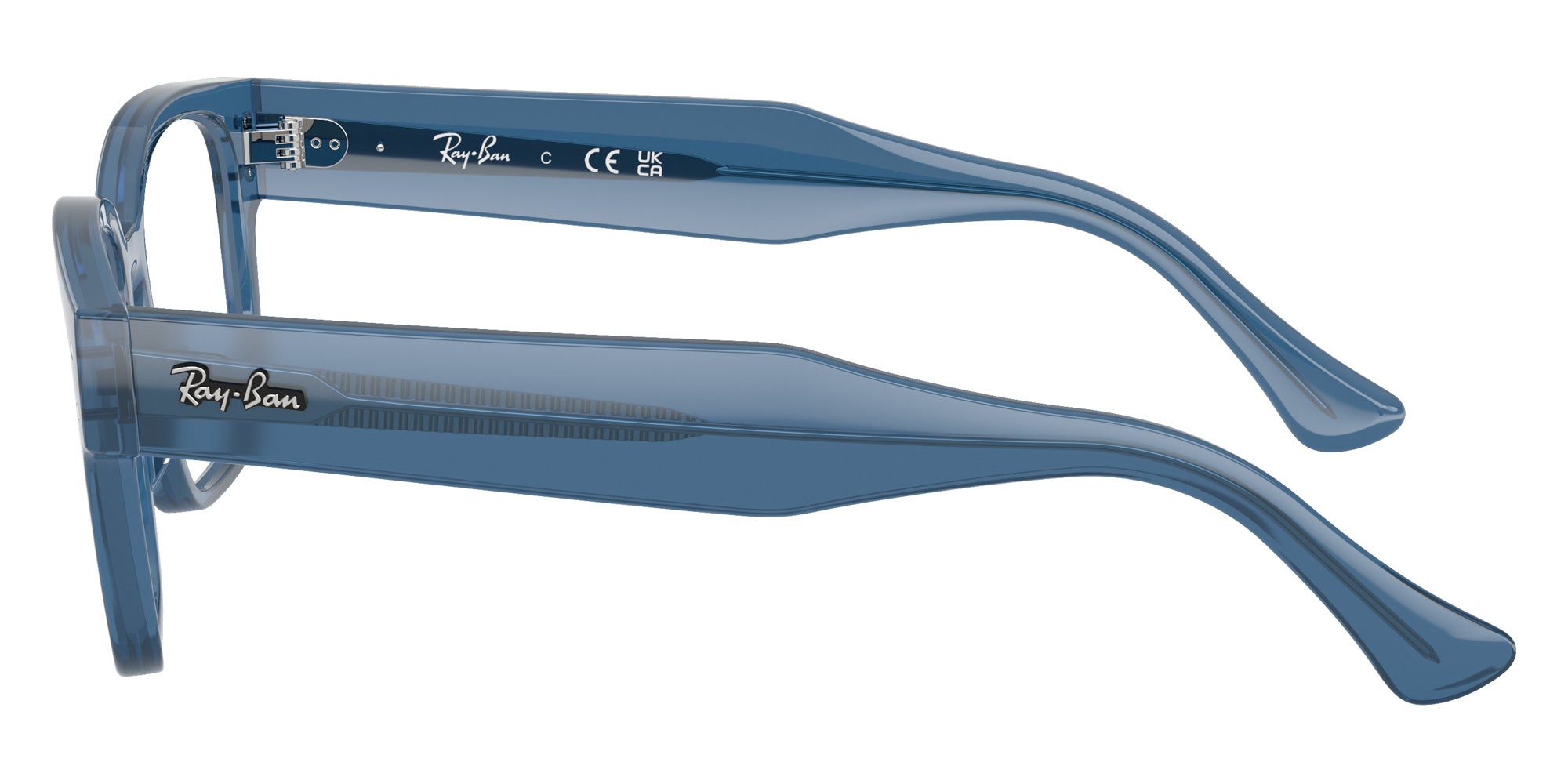 Ray-Ban® RX7256 RX7256 8429 51 Eyeglasses - Transparent Blue