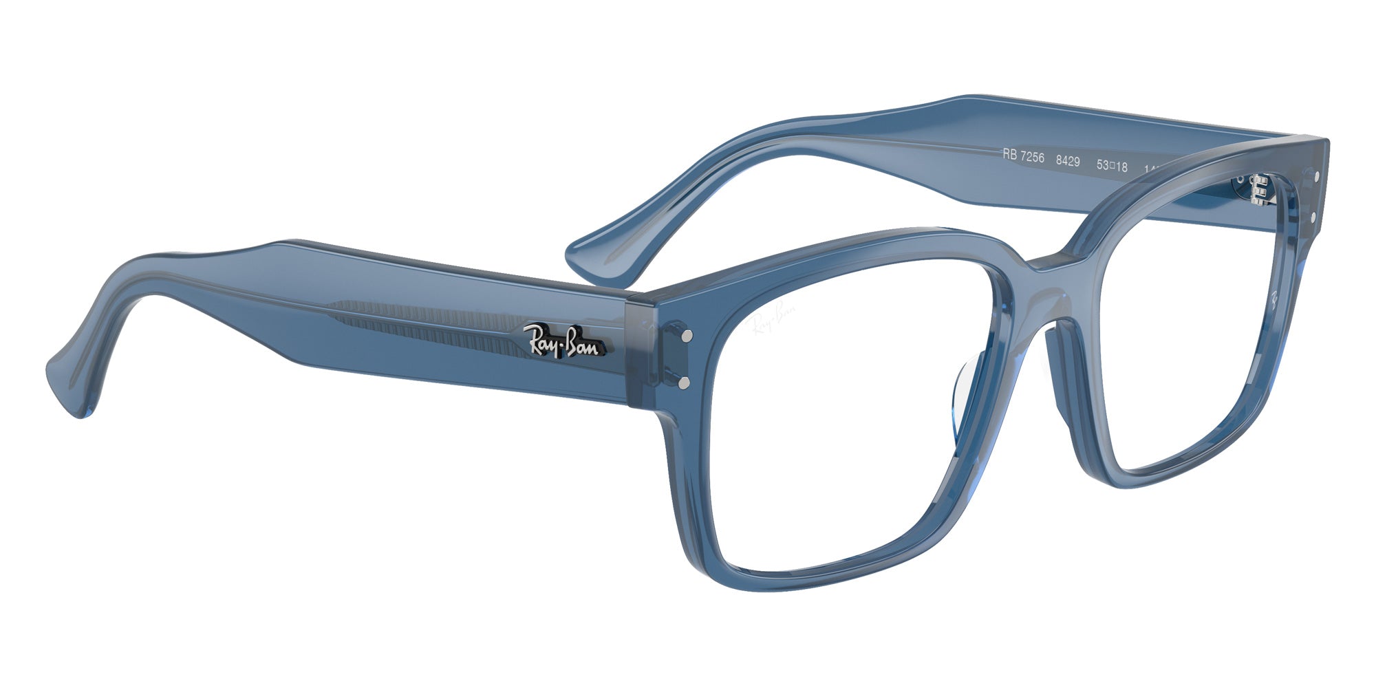 Ray-Ban® RX7256 RX7256 8429 51 Eyeglasses - Transparent Blue