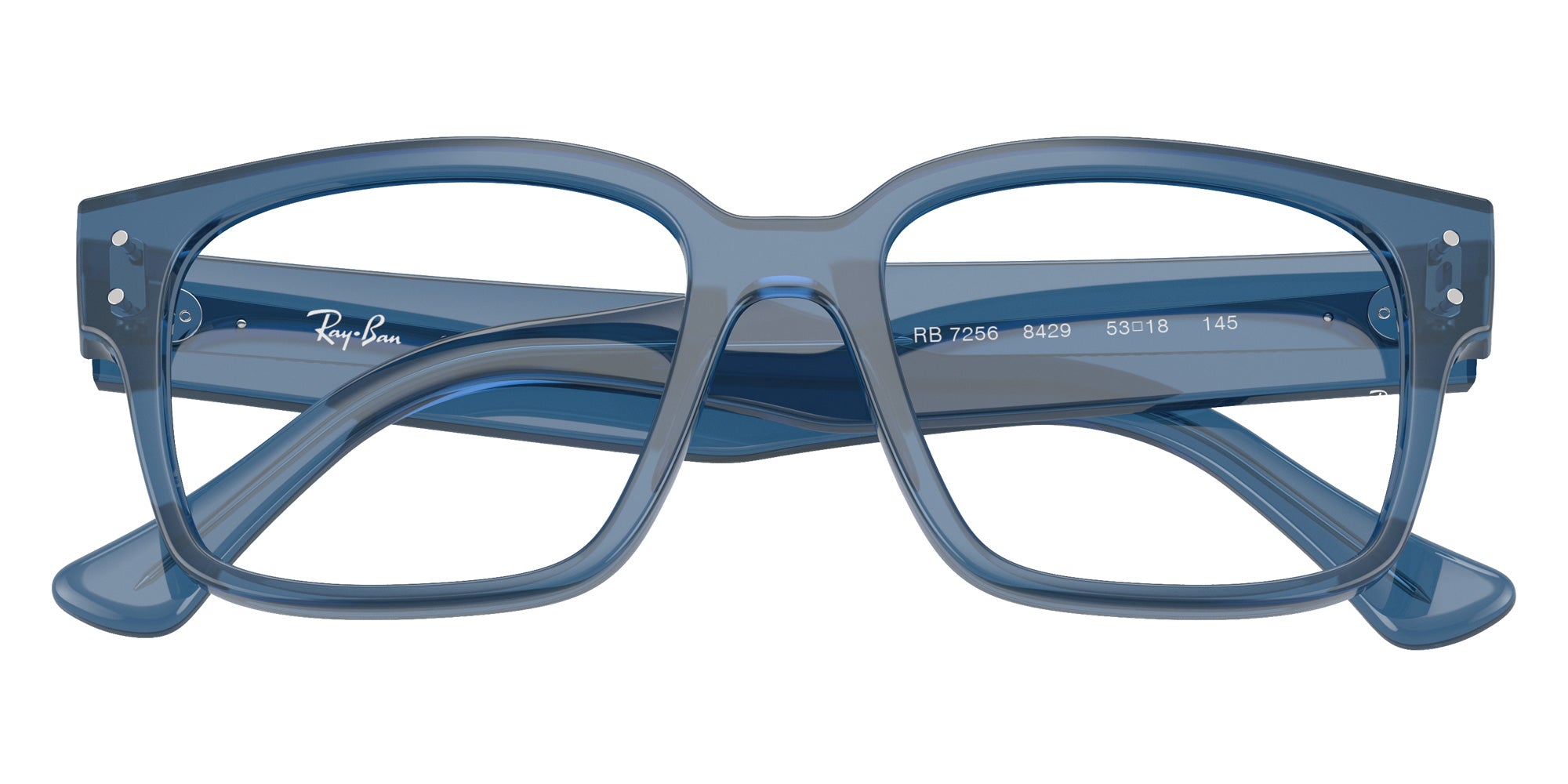 Ray-Ban® RX7256 RX7256 8429 51 Eyeglasses - Transparent Blue