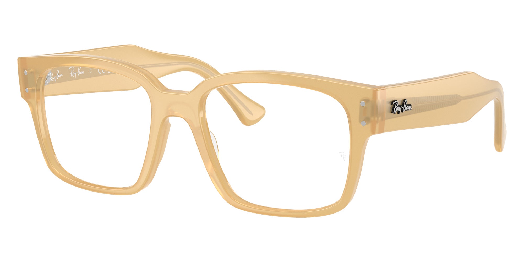Ray-Ban® RX7256 RX7256 8430 53 Eyeglasses - Transparent Beige