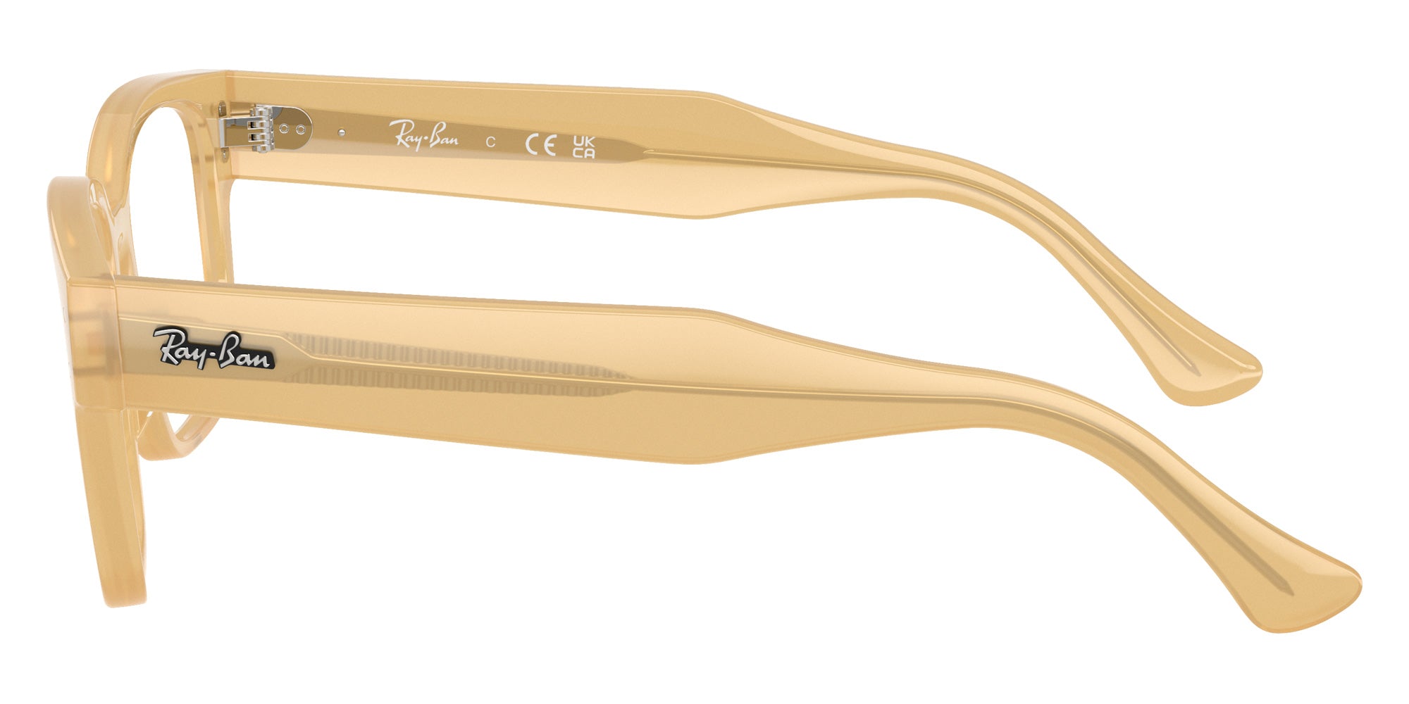 Ray-Ban® RX7256 RX7256 8430 53 Eyeglasses - Transparent Beige