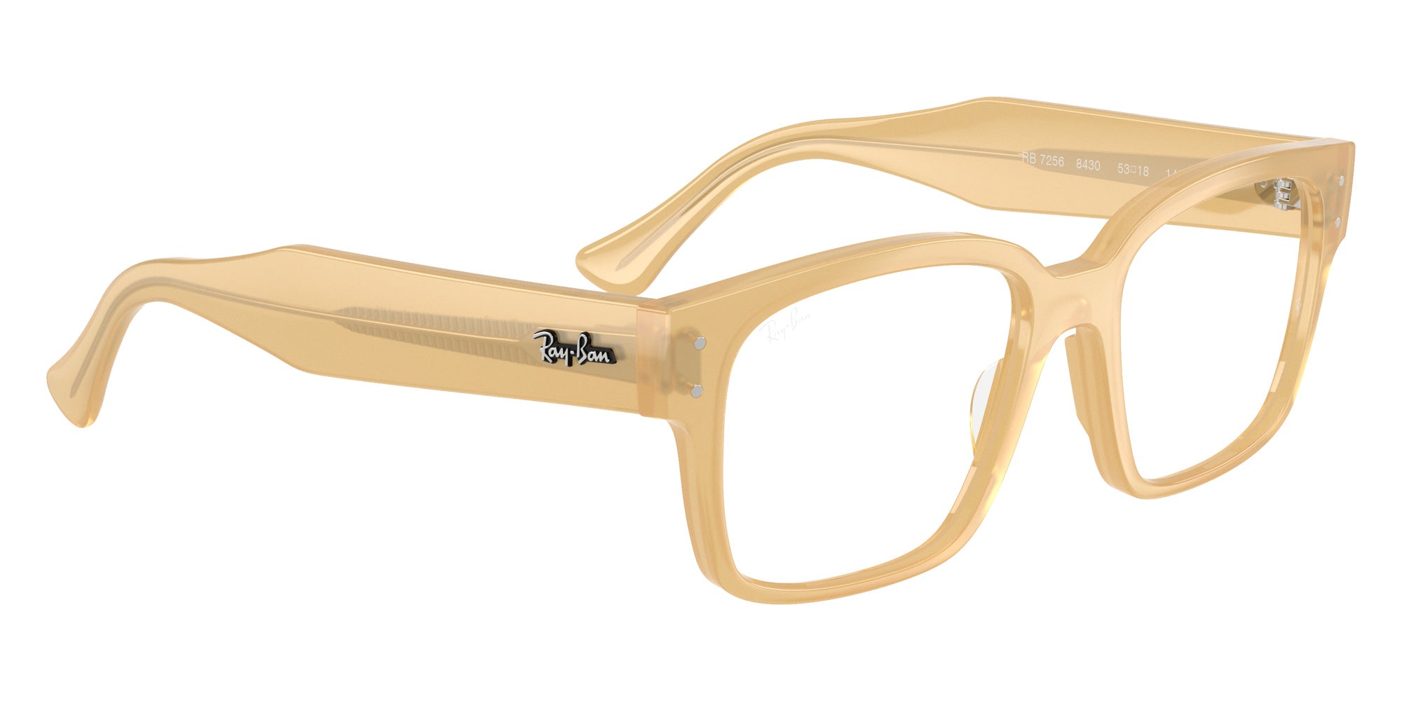 Ray-Ban® RX7256 RX7256 8430 53 Eyeglasses - Transparent Beige