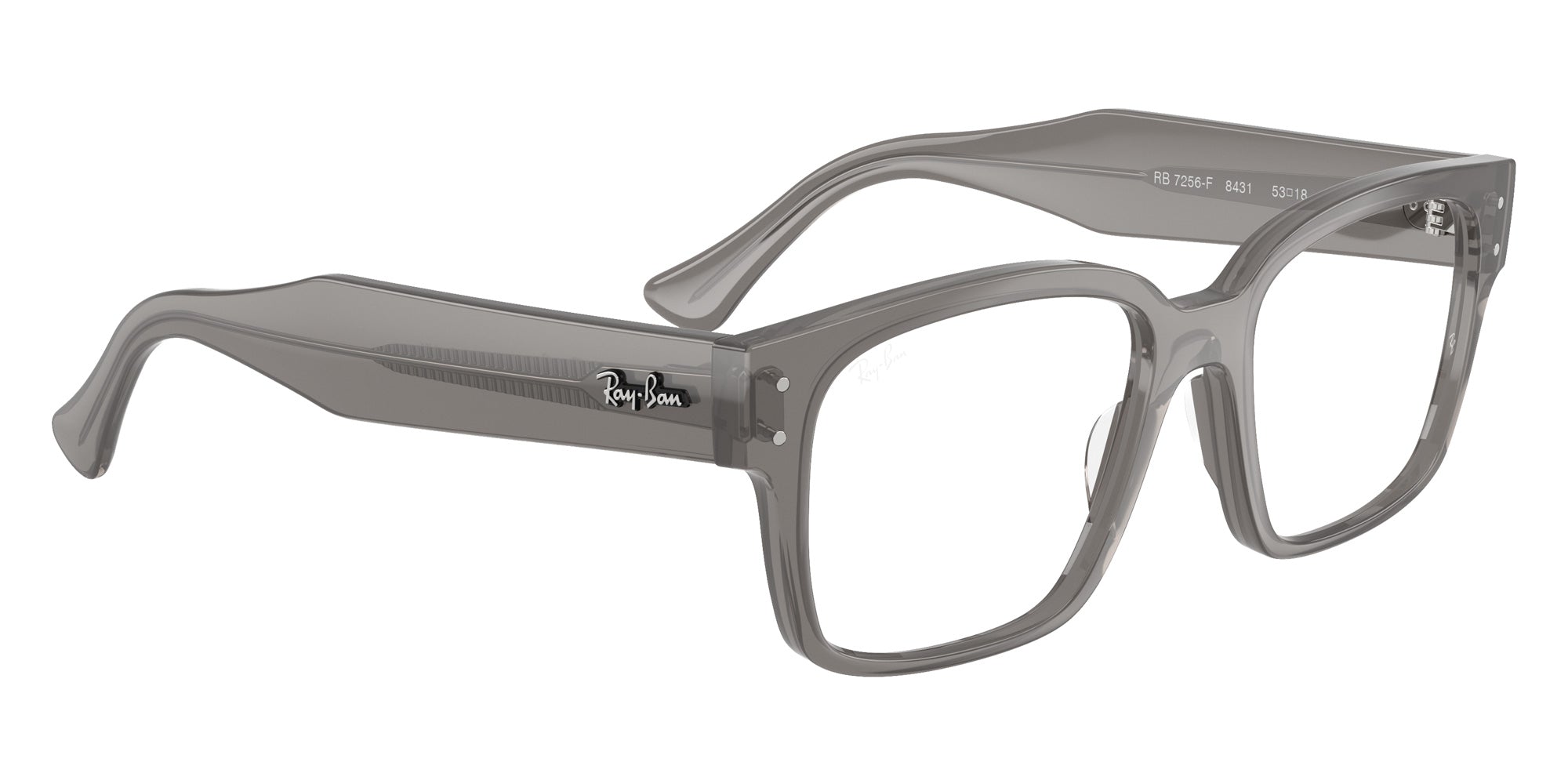 Ray-Ban® RX7256F RX7256F 8431 50 Eyeglasses - Transparent Gray