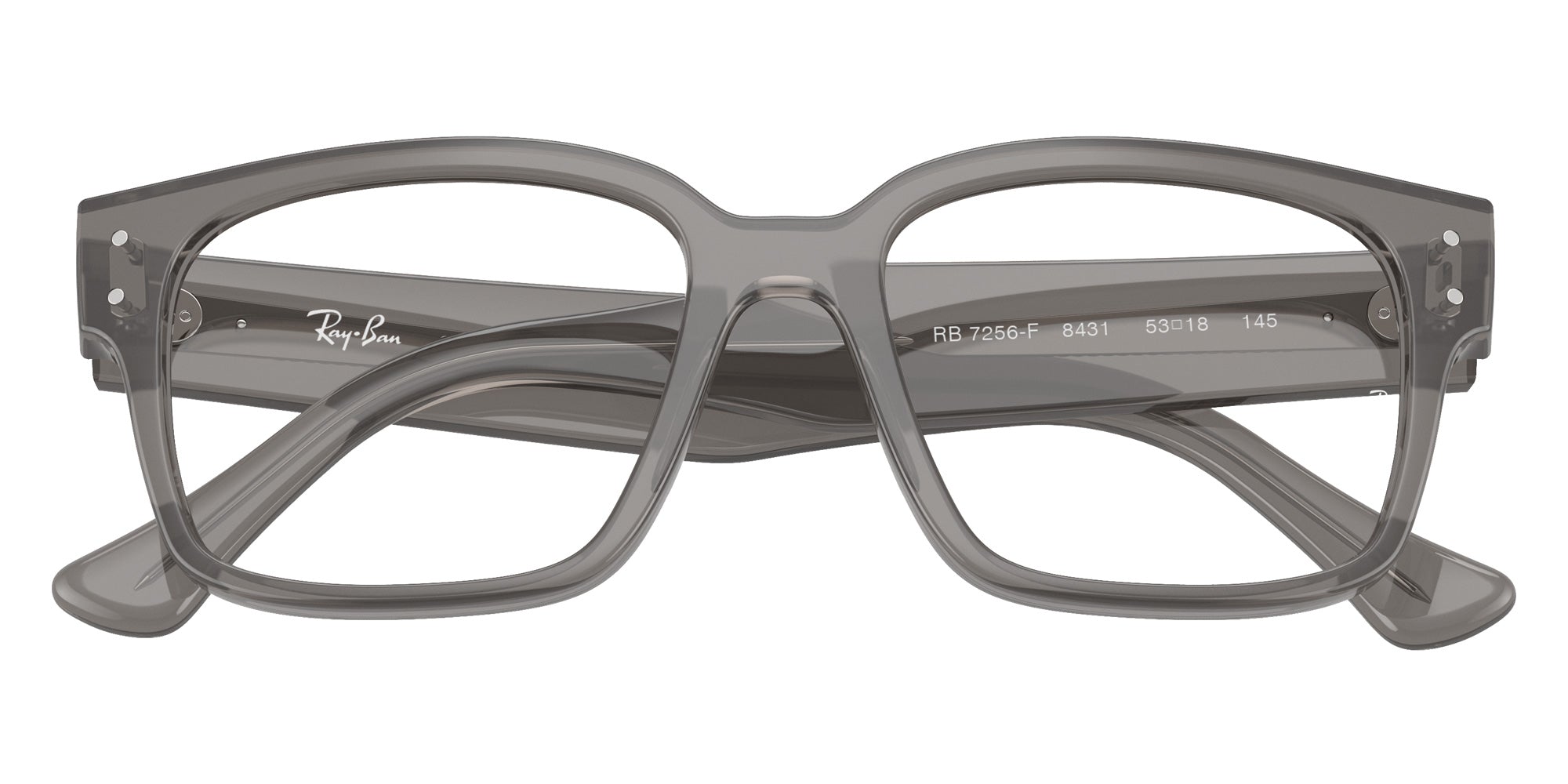 Ray-Ban® RX7256F RX7256F 8431 50 Eyeglasses - Transparent Gray