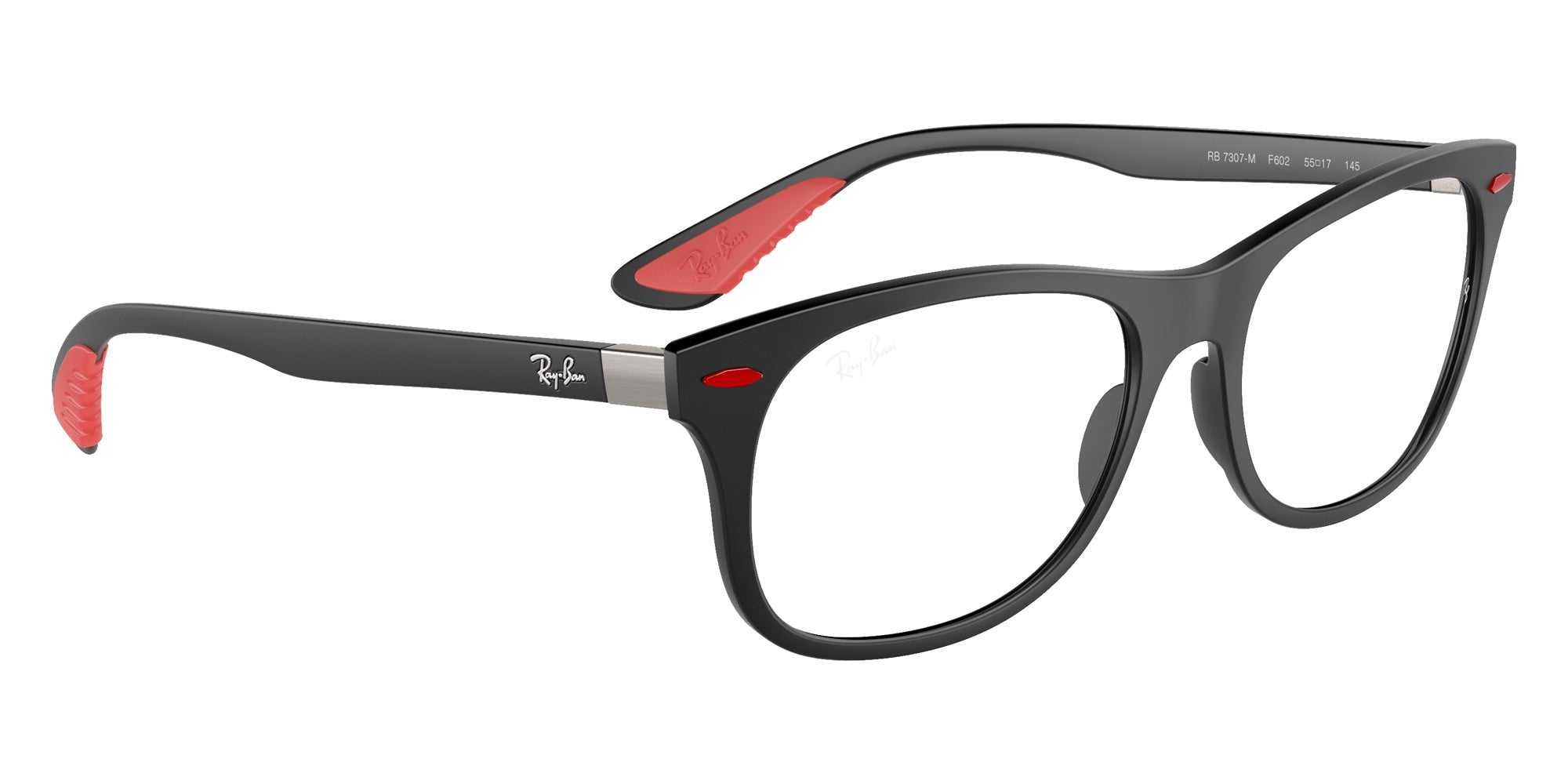 Ray-Ban® RX7307M RX7307M F602 55 Eyeglasses - Black