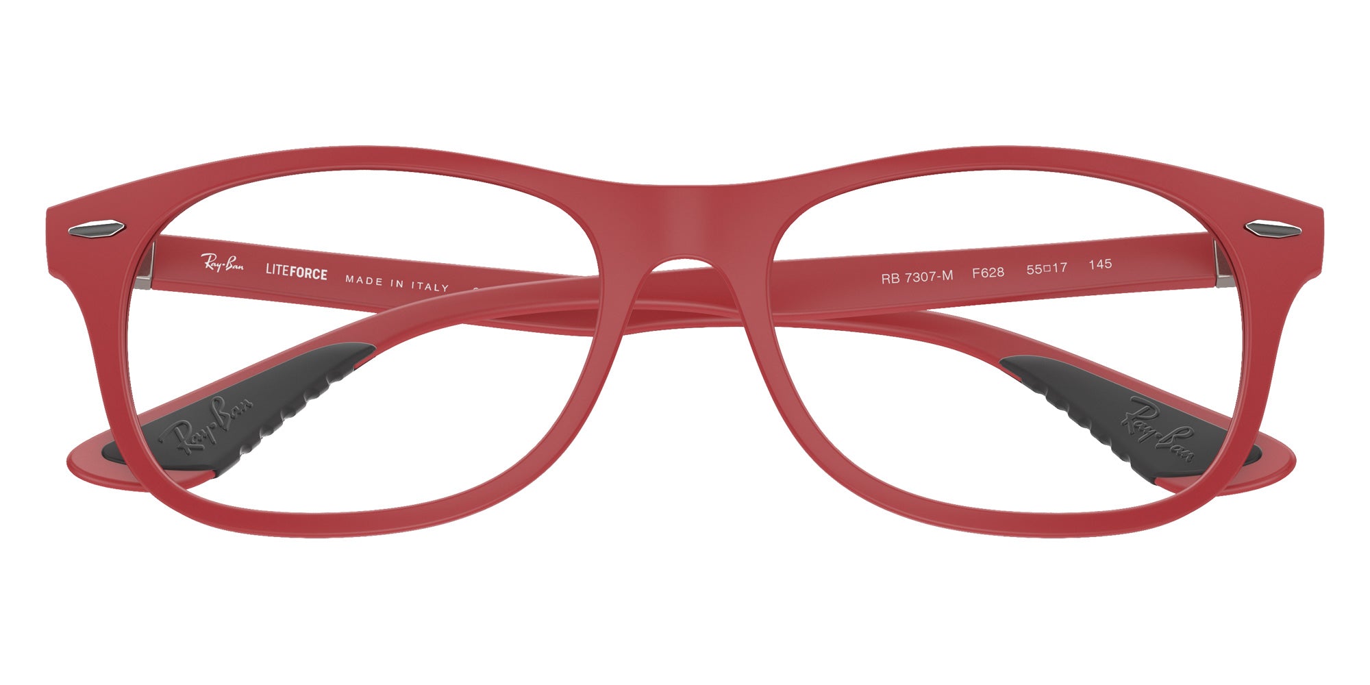 Ray-Ban® RX7307M RX7307M F628 55 Eyeglasses - Red