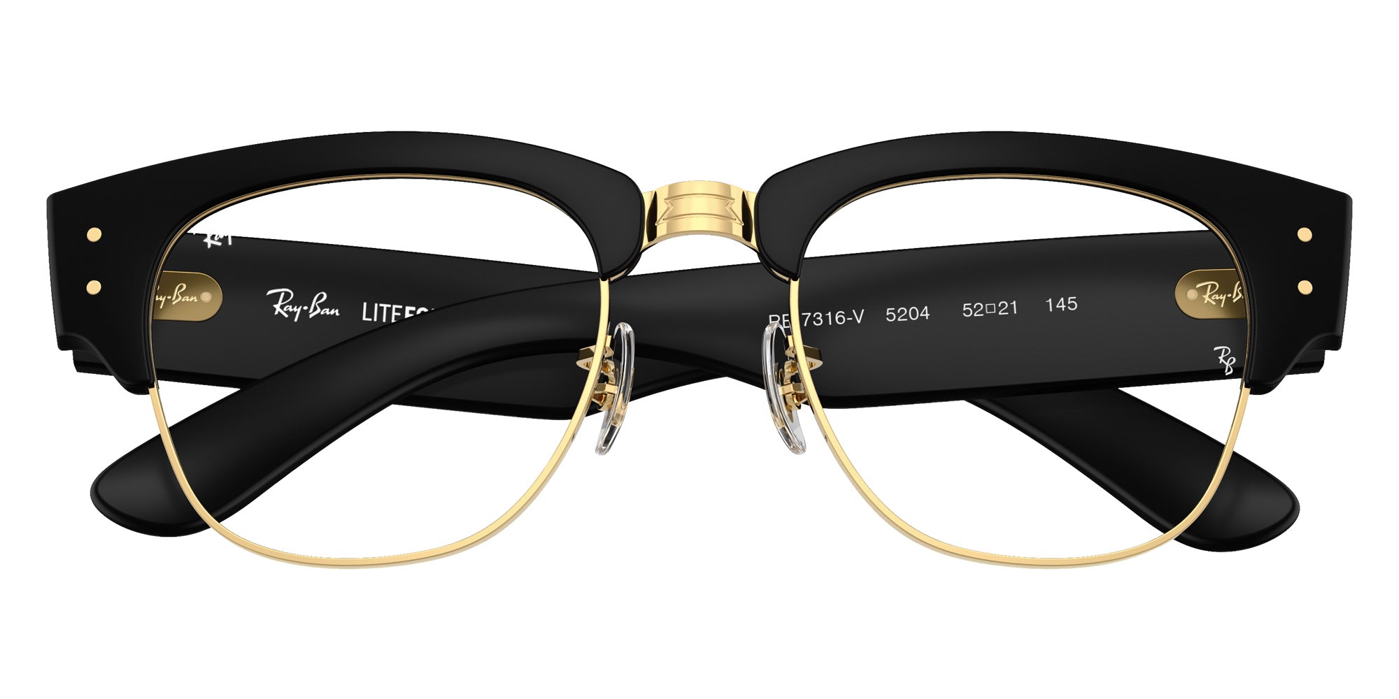 Ray-Ban® RX7316V RX7316V 5204 50 Eyeglasses - Sand Black