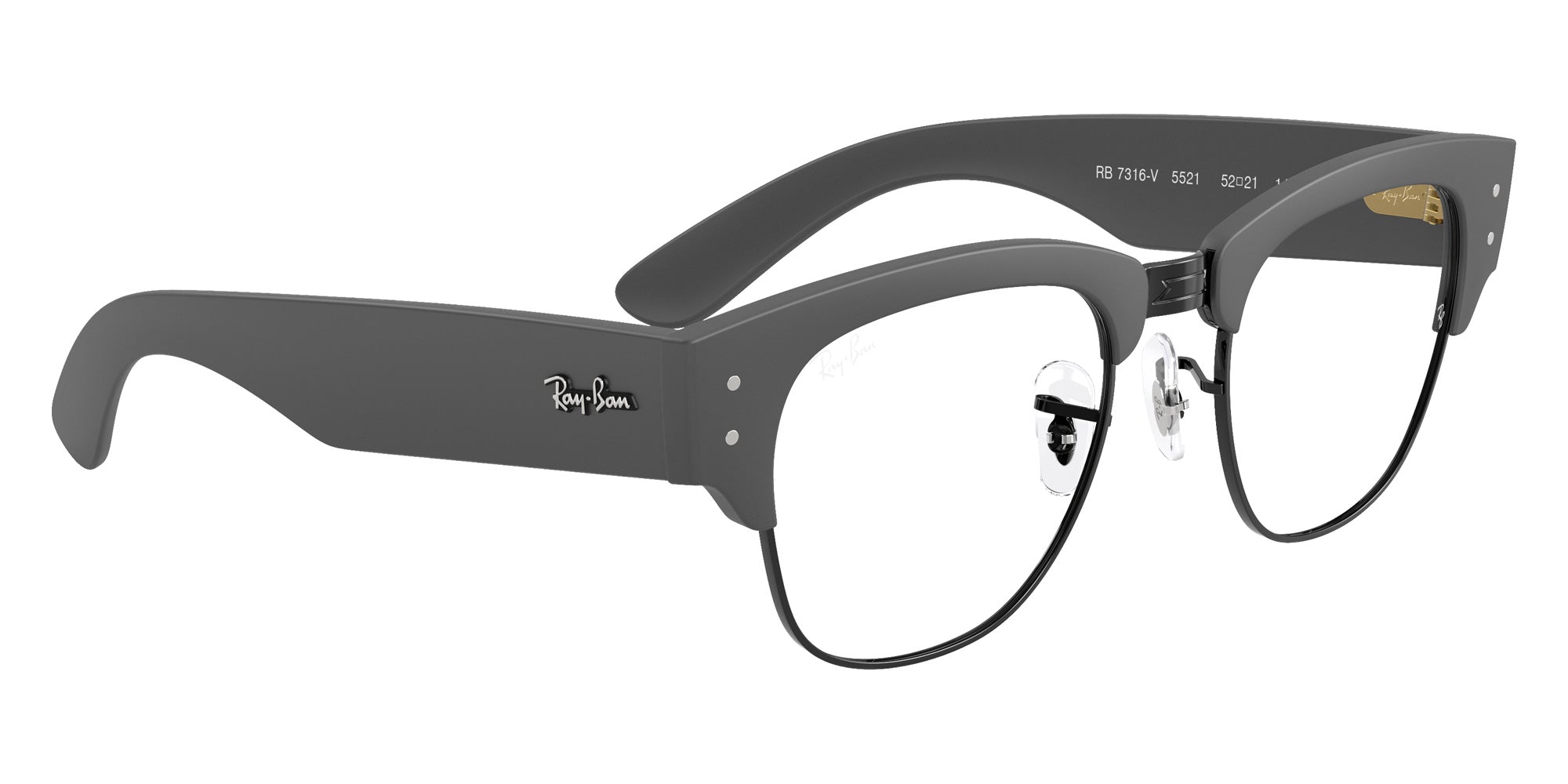 Ray-Ban® RX7316V RX7316V 5521 52 Eyeglasses - Sand Gray