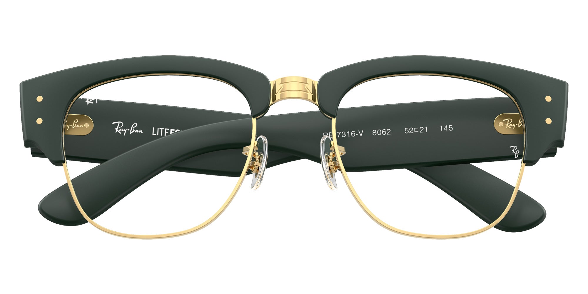 Ray-Ban® RX7316V RX7316V 8062 52 Eyeglasses - Sand Green