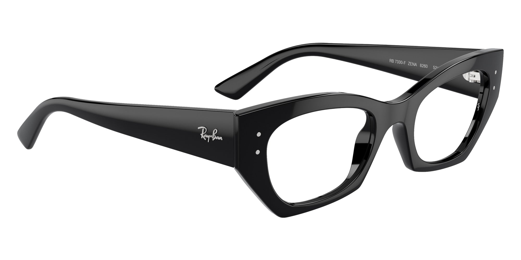 Ray-Ban® RX7330F RX7330F 8260 49 Eyeglasses - Black
