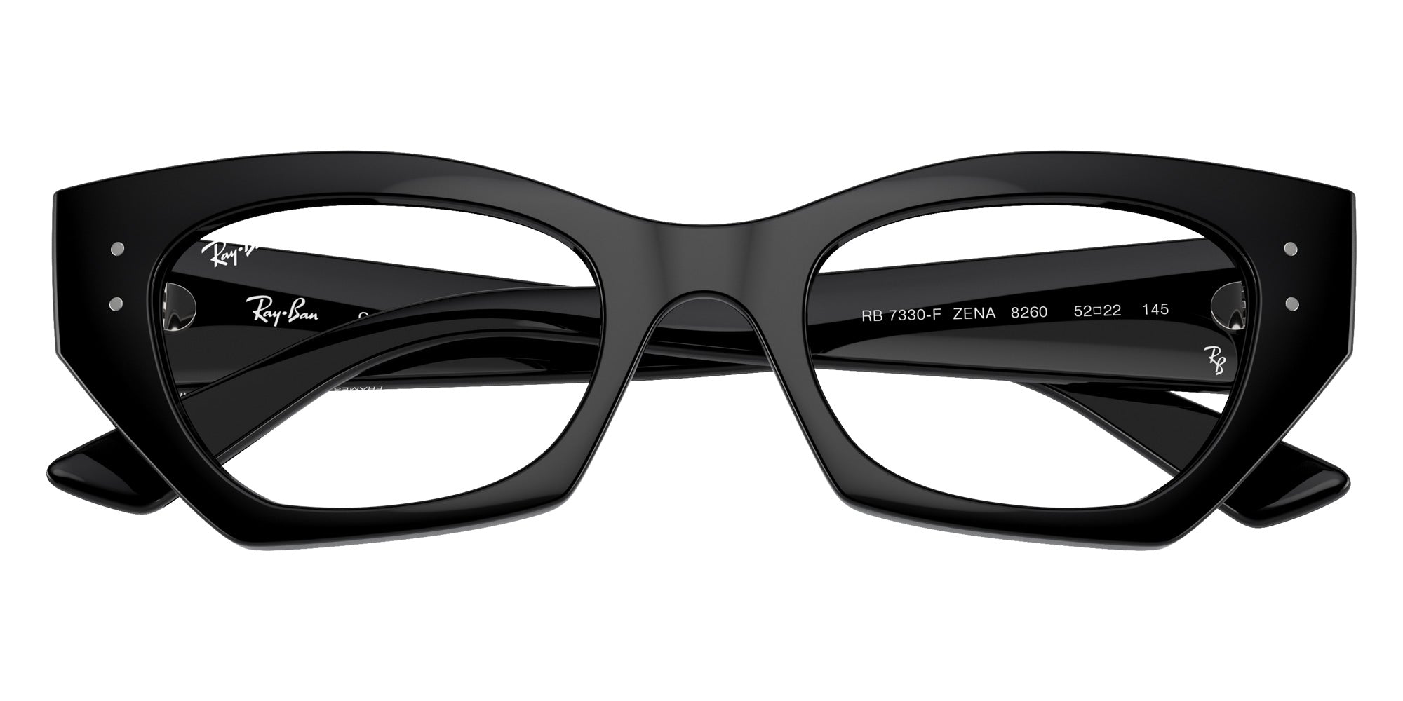 Ray-Ban® RX7330F RX7330F 8260 49 Eyeglasses - Black
