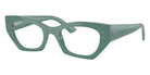 Ray-Ban® RX7330F RX7330F 8345 49 Eyeglasses - Algae Green