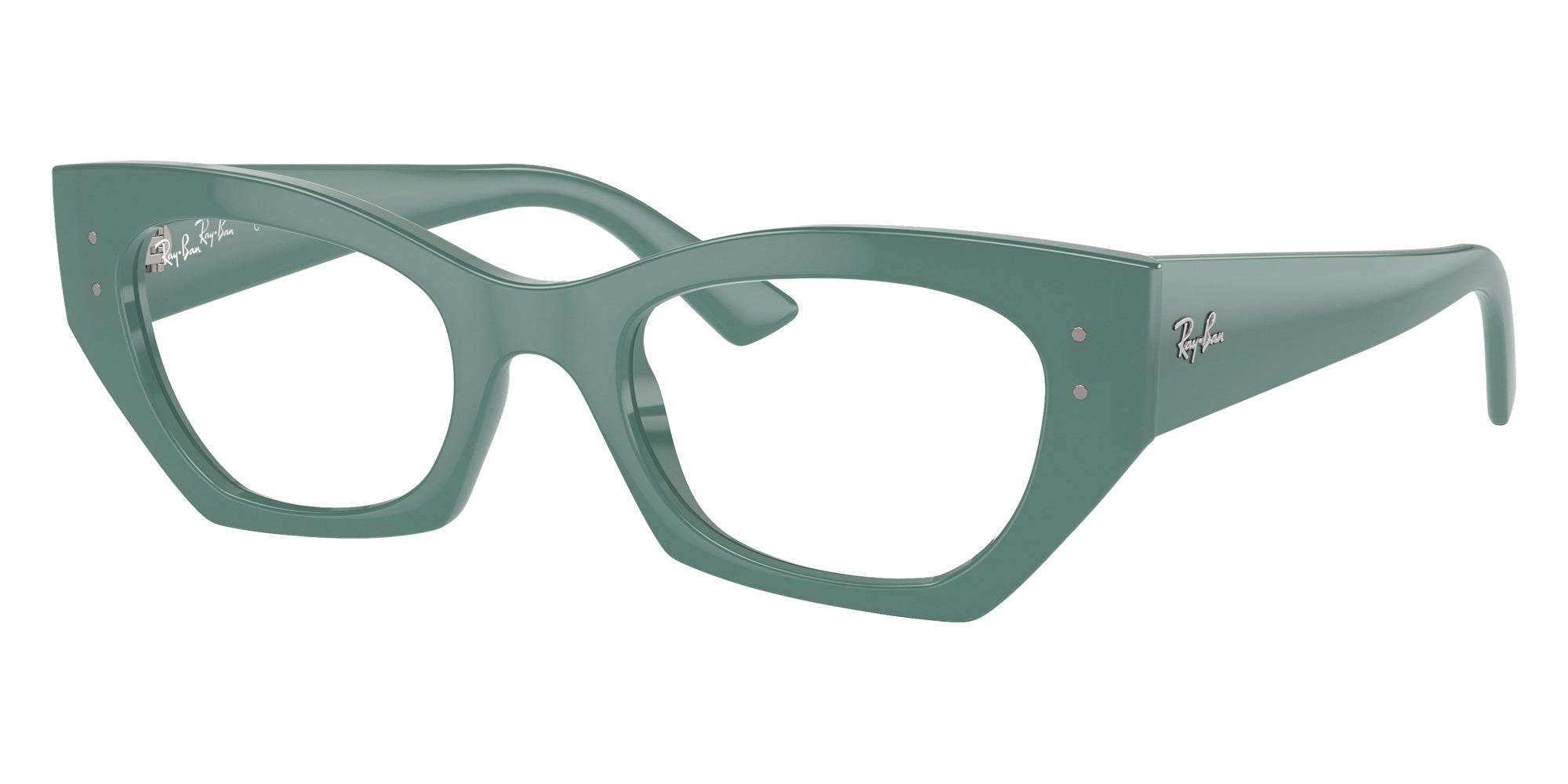 Ray-Ban® RX7330F RX7330F 8345 49 Eyeglasses - Algae Green