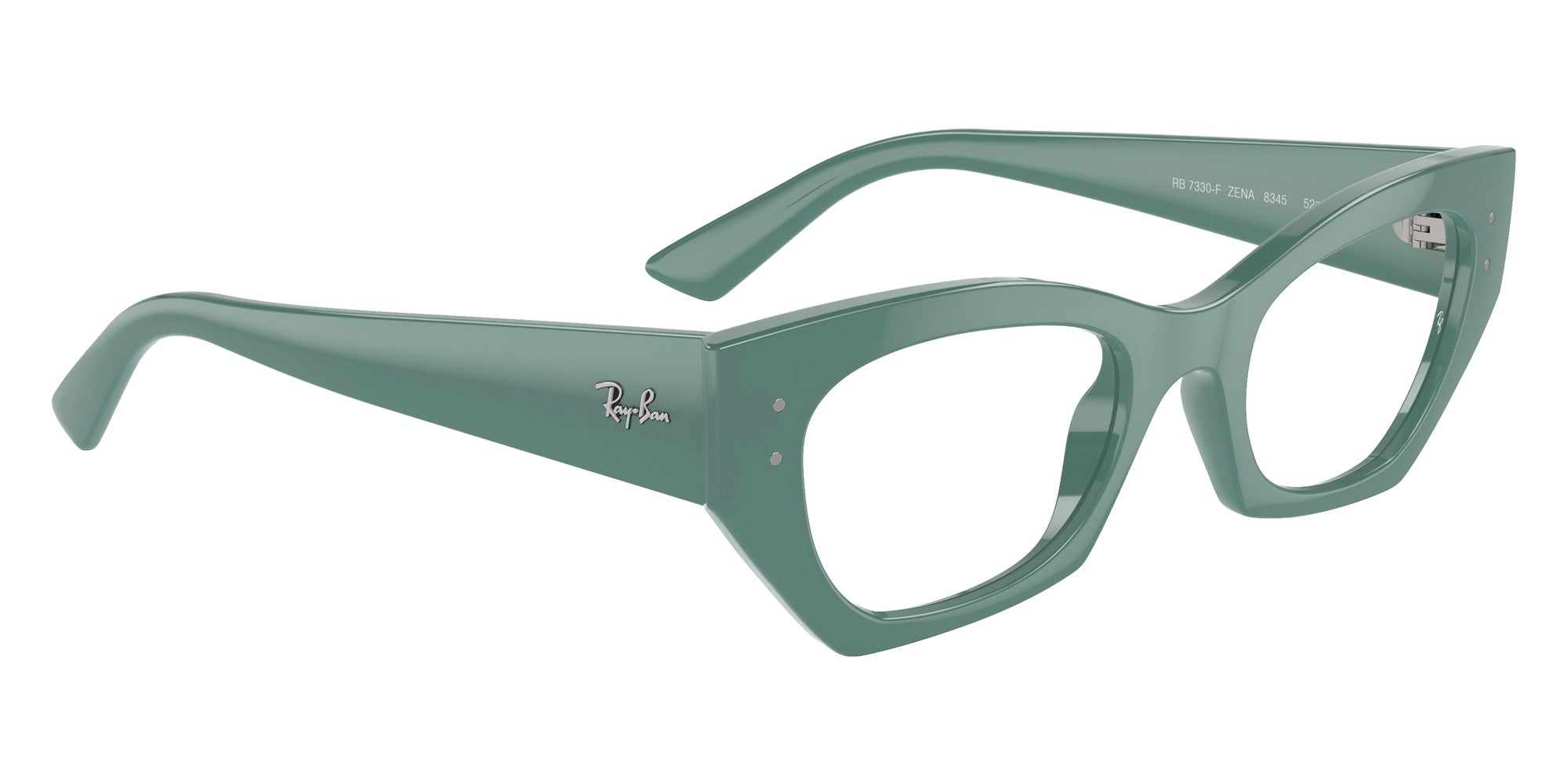 Ray-Ban® RX7330F RX7330F 8345 49 Eyeglasses - Algae Green