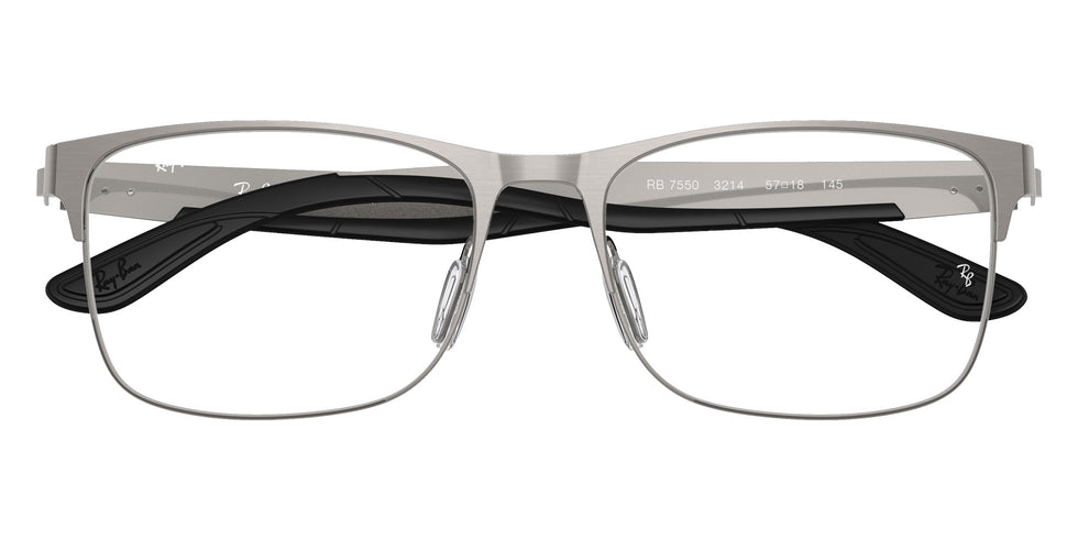 Ray-Ban® RX7550 RX7550 3214 55 Eyeglasses - Gunmetal