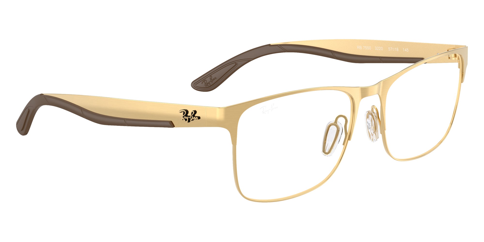 Ray-Ban® RX7550 RX7550 3220 57 Eyeglasses - Arista Gold