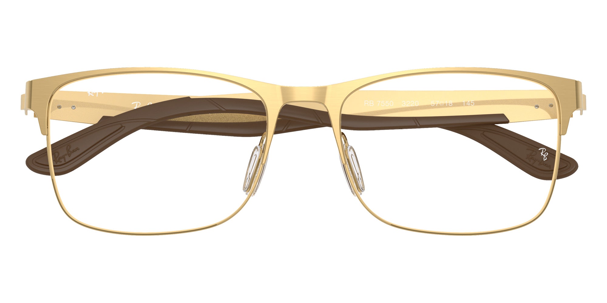 Ray-Ban® RX7550 RX7550 3220 57 Eyeglasses - Arista Gold