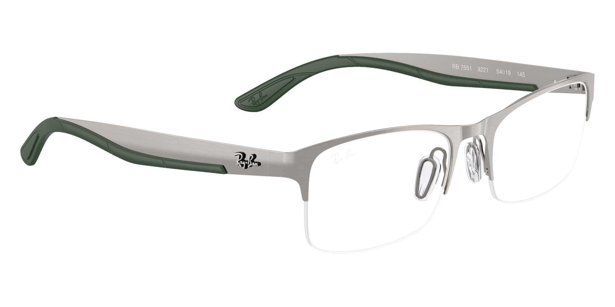 Ray-Ban® RX7551 RX7551 3221 54 Eyeglasses - Gunmetal