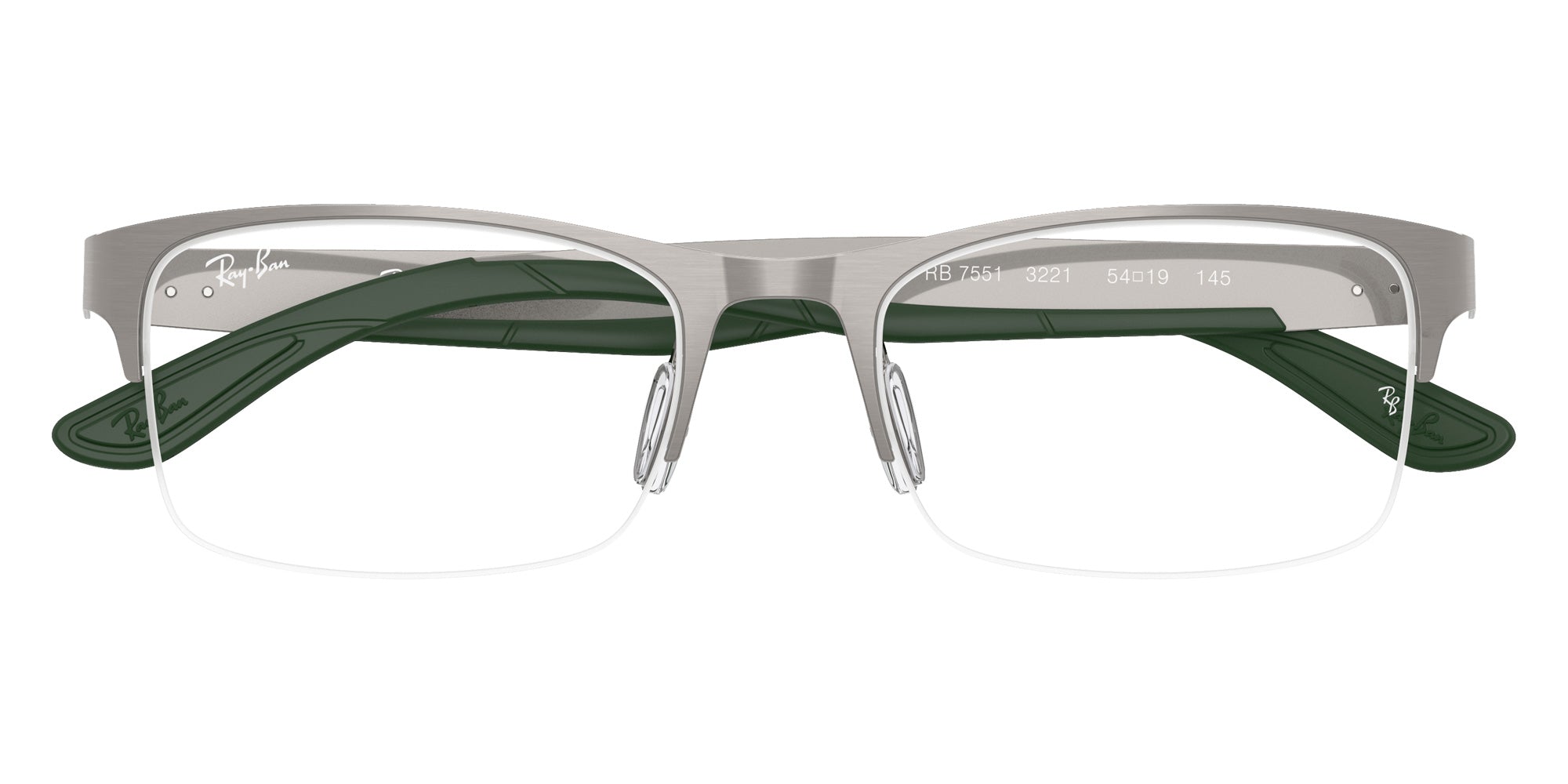 Ray-Ban® RX7551 RX7551 3221 54 Eyeglasses - Gunmetal