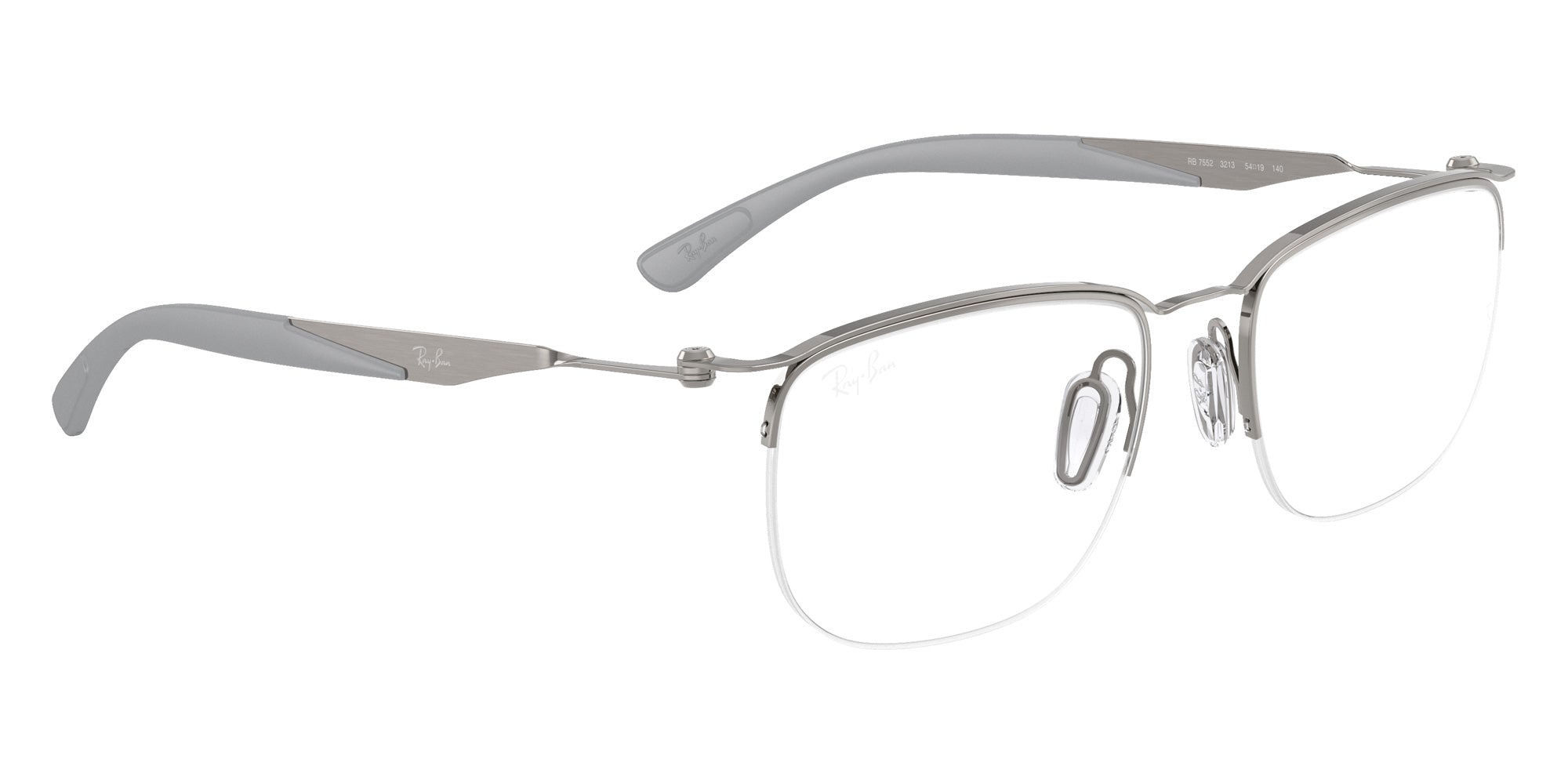 Ray-Ban® RX7552 RX7552 3213 54 Eyeglasses - Gunmetal