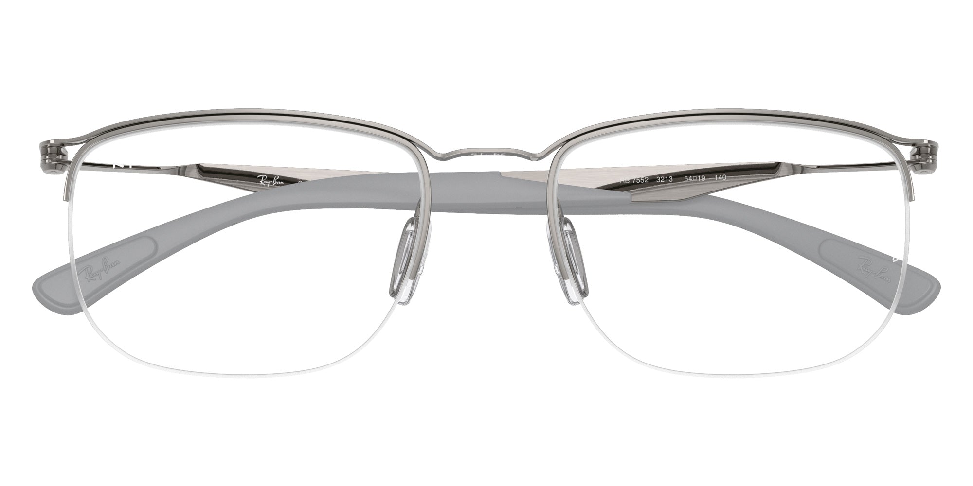 Ray-Ban® RX7552 RX7552 3213 54 Eyeglasses - Gunmetal