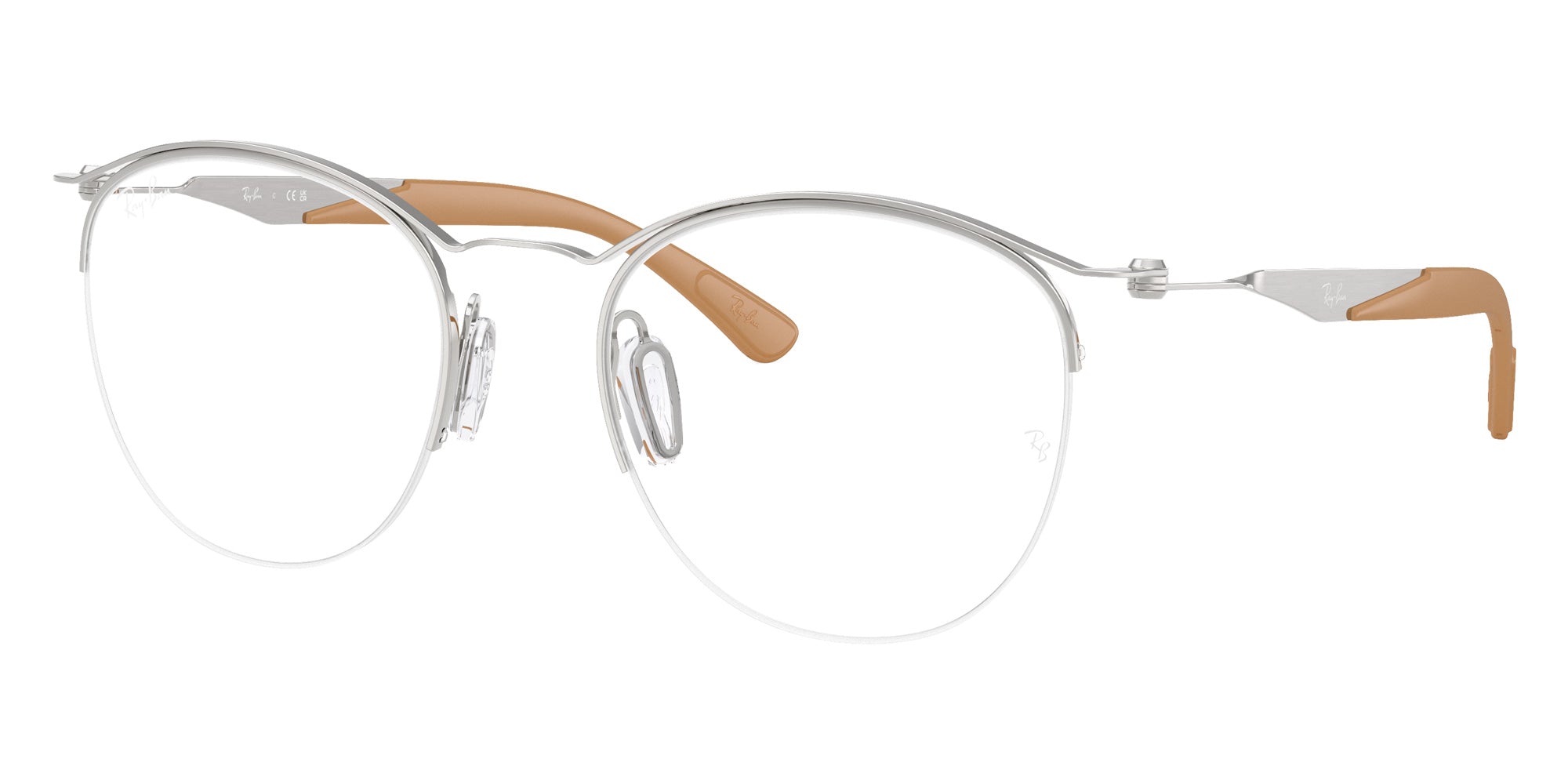 Ray-Ban® RX7553 RX7553 3216 52 Eyeglasses - Silver