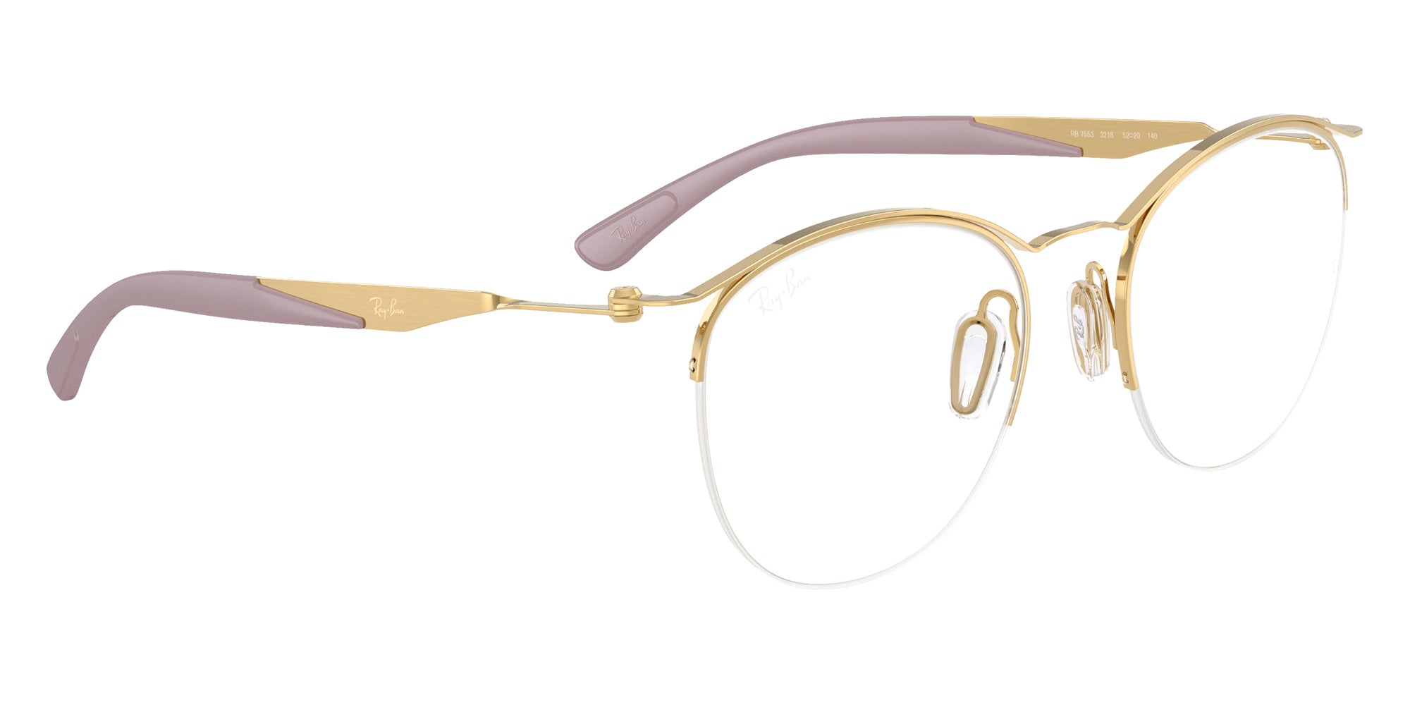 Ray-Ban® RX7553 RX7553 3218 52 Eyeglasses - Arista Gold