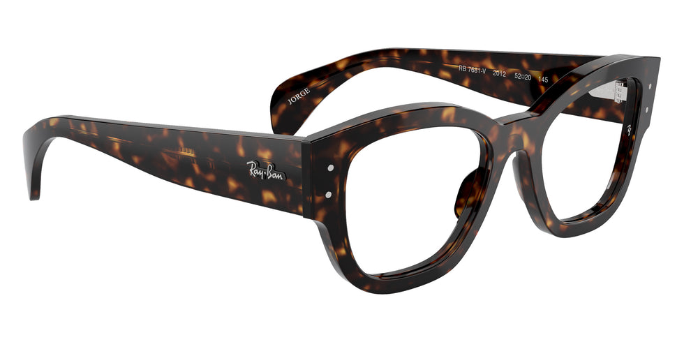 Ray-Ban® RX7681V RX7681V 2012 52 Eyeglasses - Havana