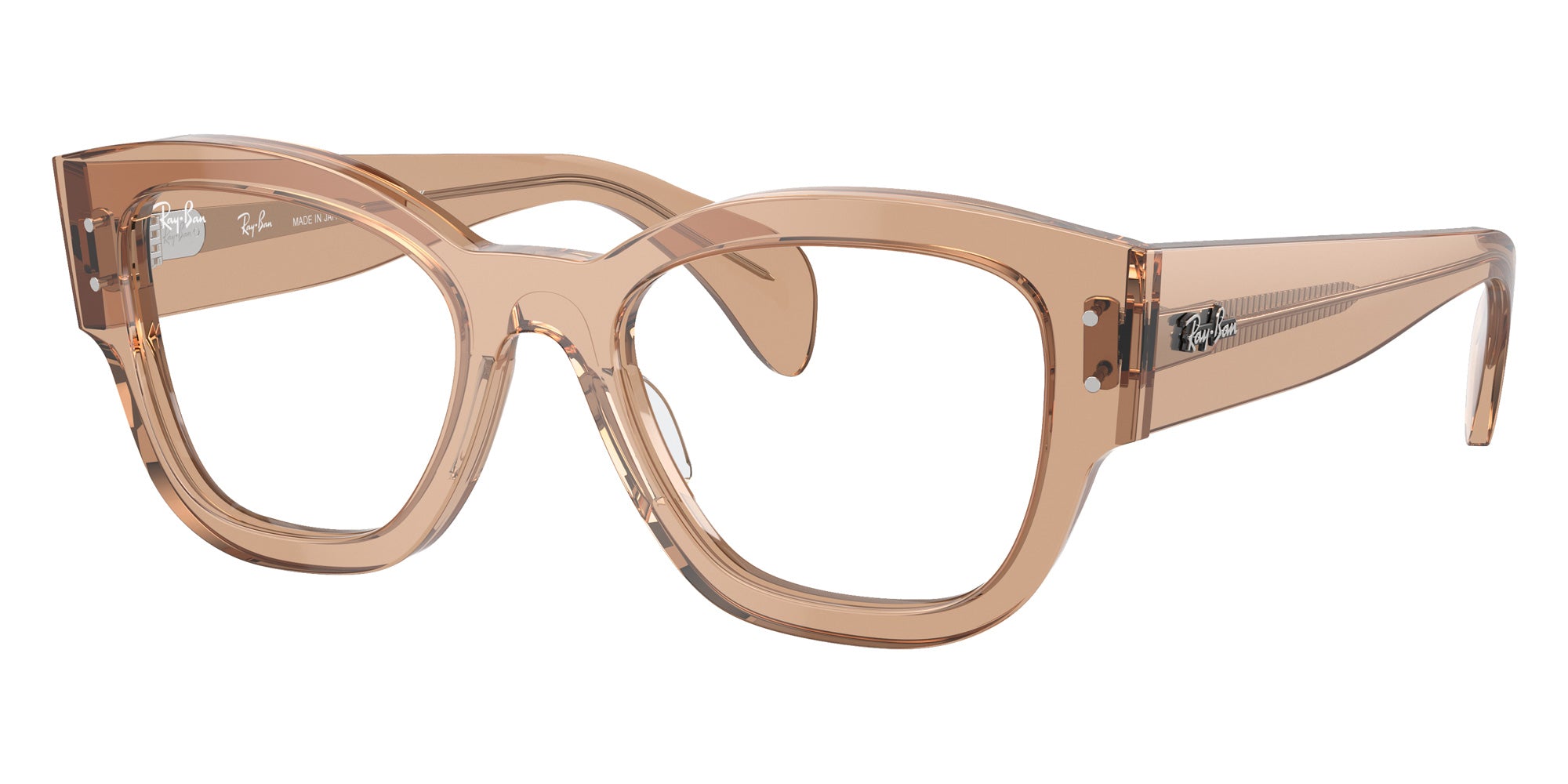 Ray-Ban® RX7681V RX7681V 8353 52 Eyeglasses - Transparent Light Brown