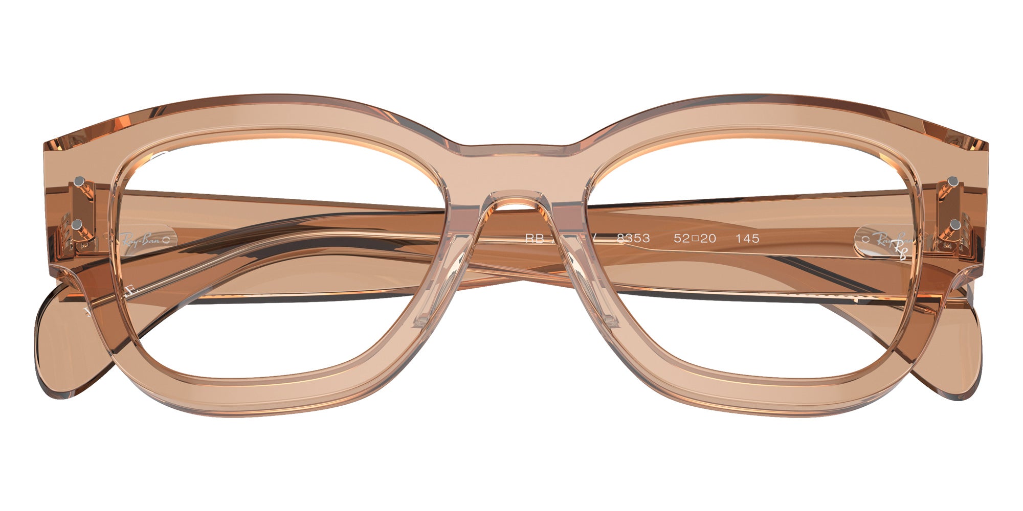 Ray-Ban® RX7681V RX7681V 8353 52 Eyeglasses - Transparent Light Brown