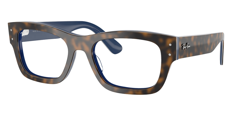 Ray-Ban® RX7683V RX7683V 8391 55 Eyeglasses - Havana Gray On Gradient Blue