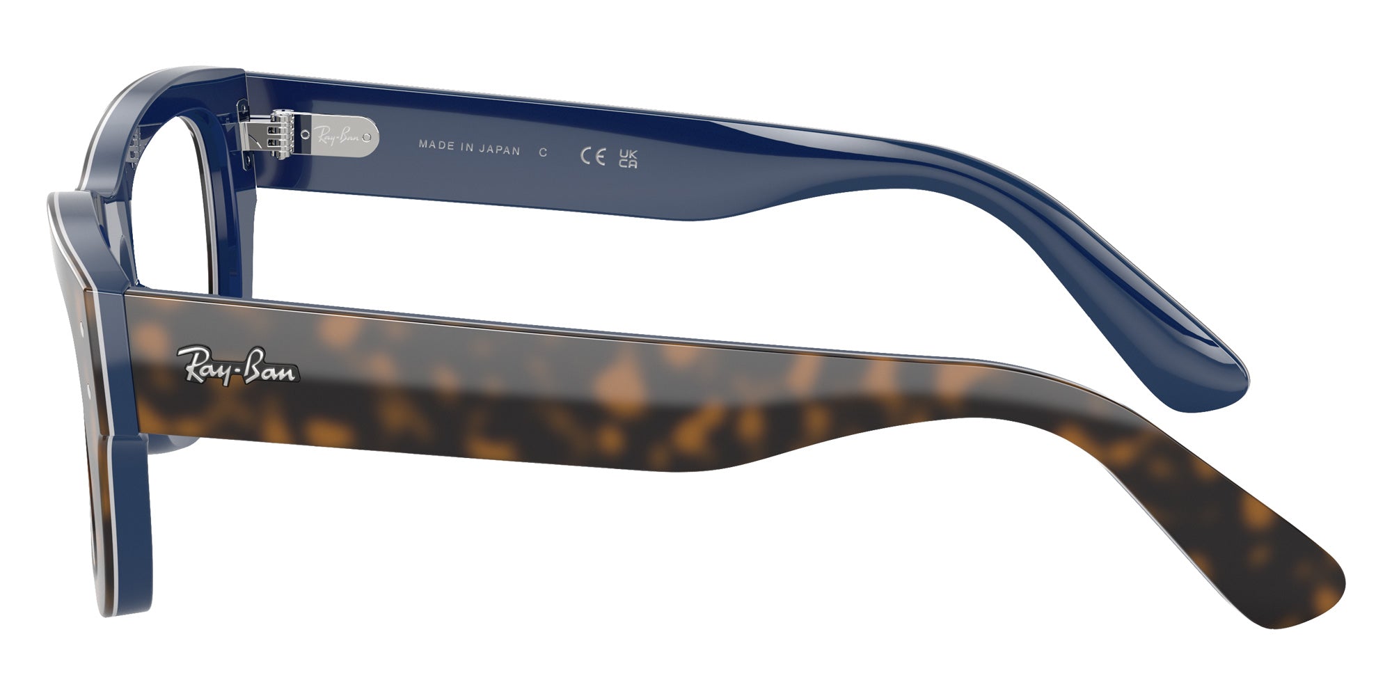 Ray-Ban® RX7683V RX7683V 8391 55 Eyeglasses - Havana Gray On Gradient Blue