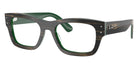Ray-Ban® RX7683V RX7683V 8392 55 Eyeglasses - Striped Green On Green